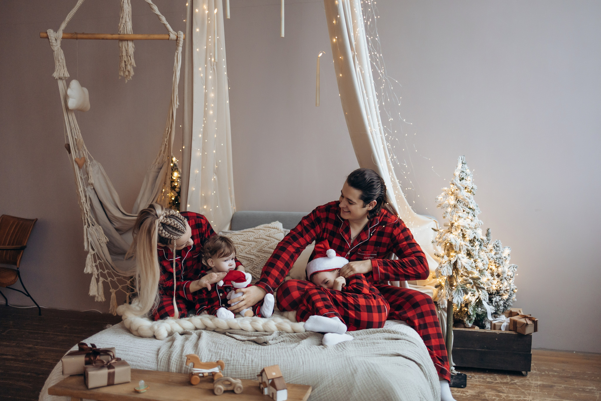 Новый год в красных пижамах. Свадебный фотограф в Тольятти Валерия Барышкина