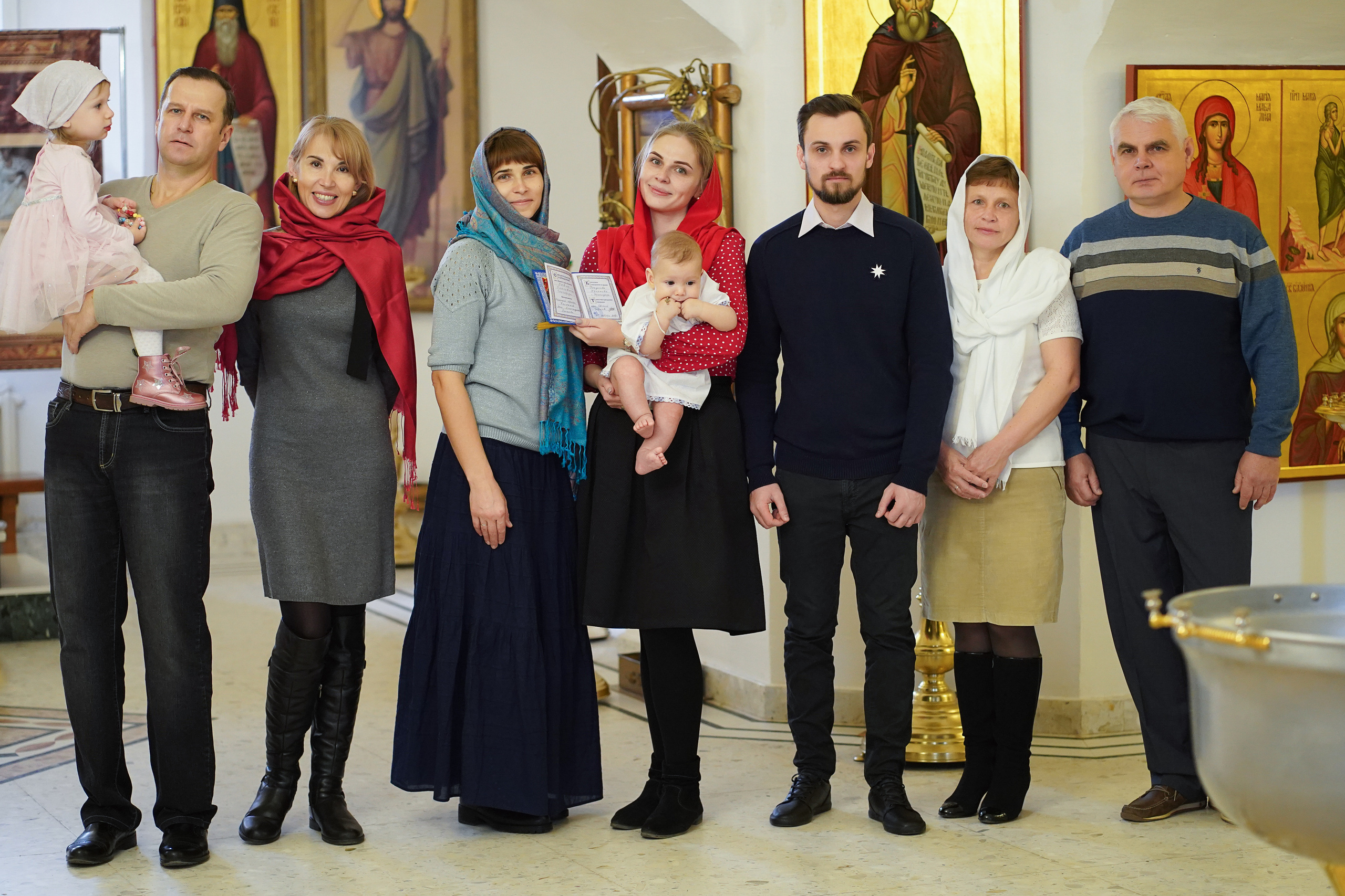 Крещение Павла. Семейный и детский фотограф в Краснодаре