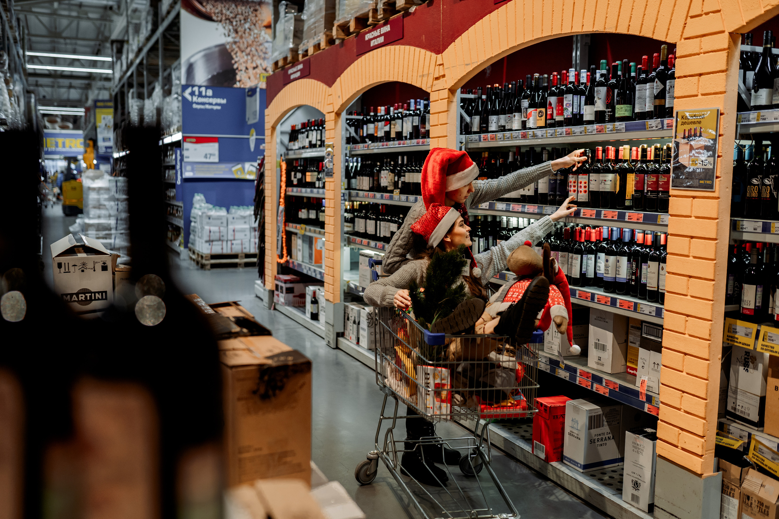 Веселье в супермаркете. Семейный и детский фотограф в Краснодаре