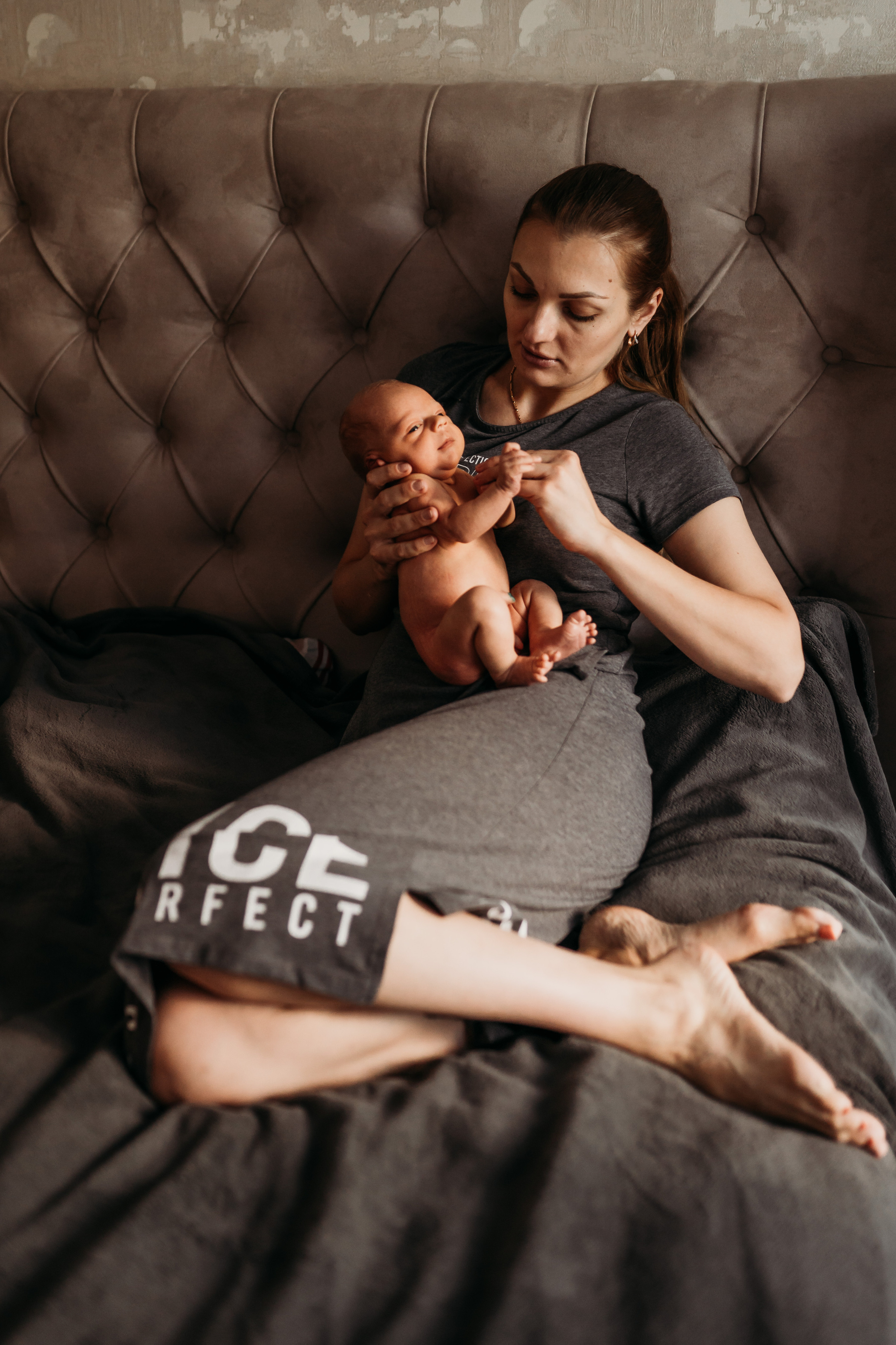 Новый человек в семье Оли. Семейный и детский фотограф в Краснодаре