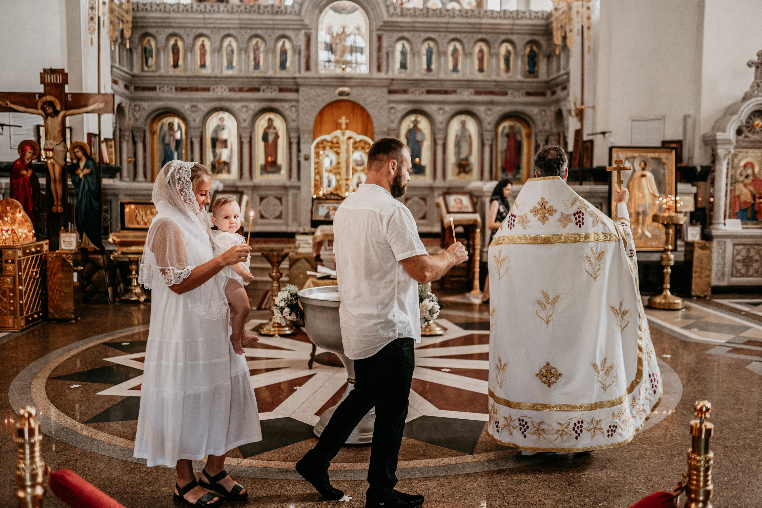 Крещение Стеши. Семейный и детский фотограф в Краснодаре