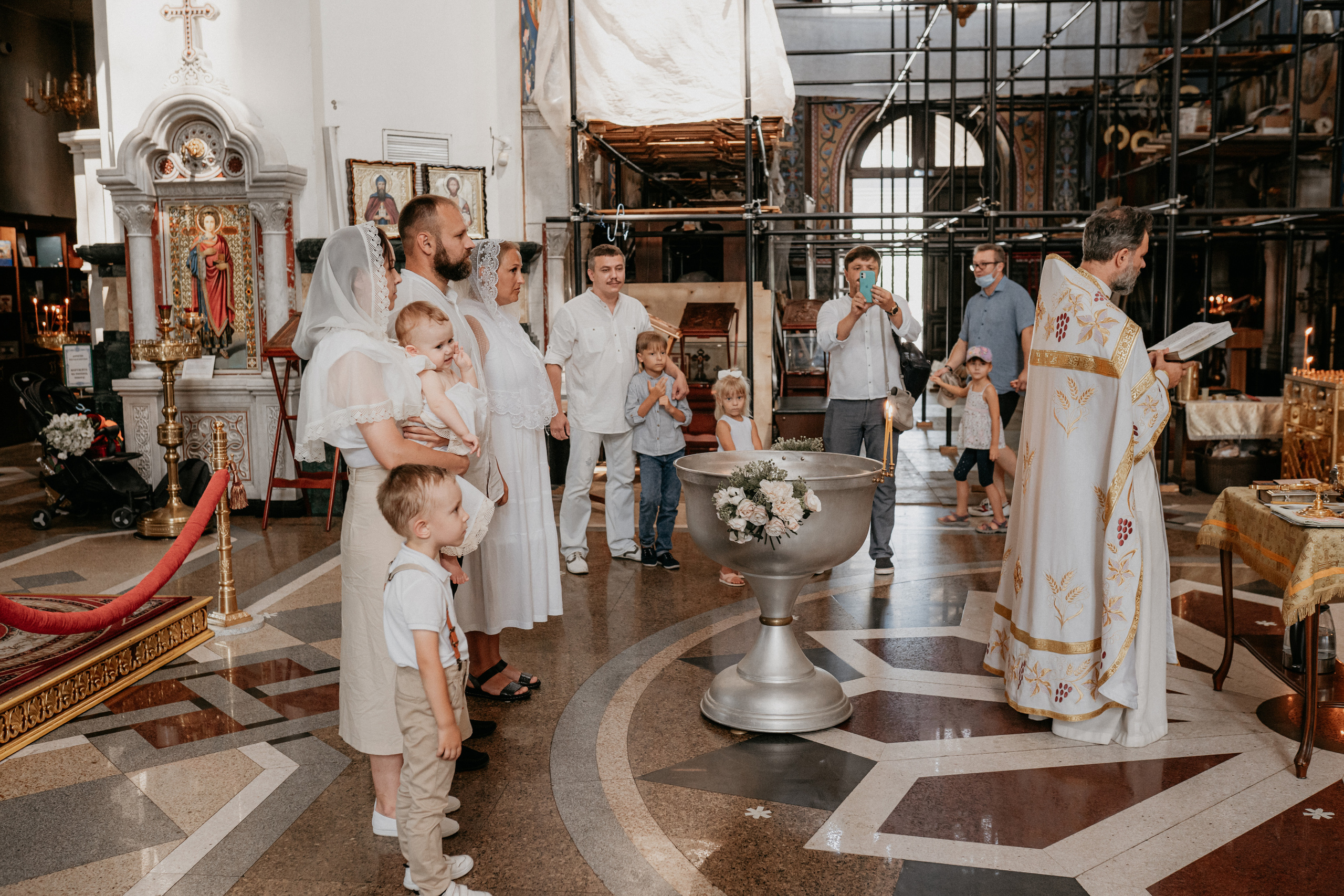 Крещение Стеши. Семейный и детский фотограф в Краснодаре