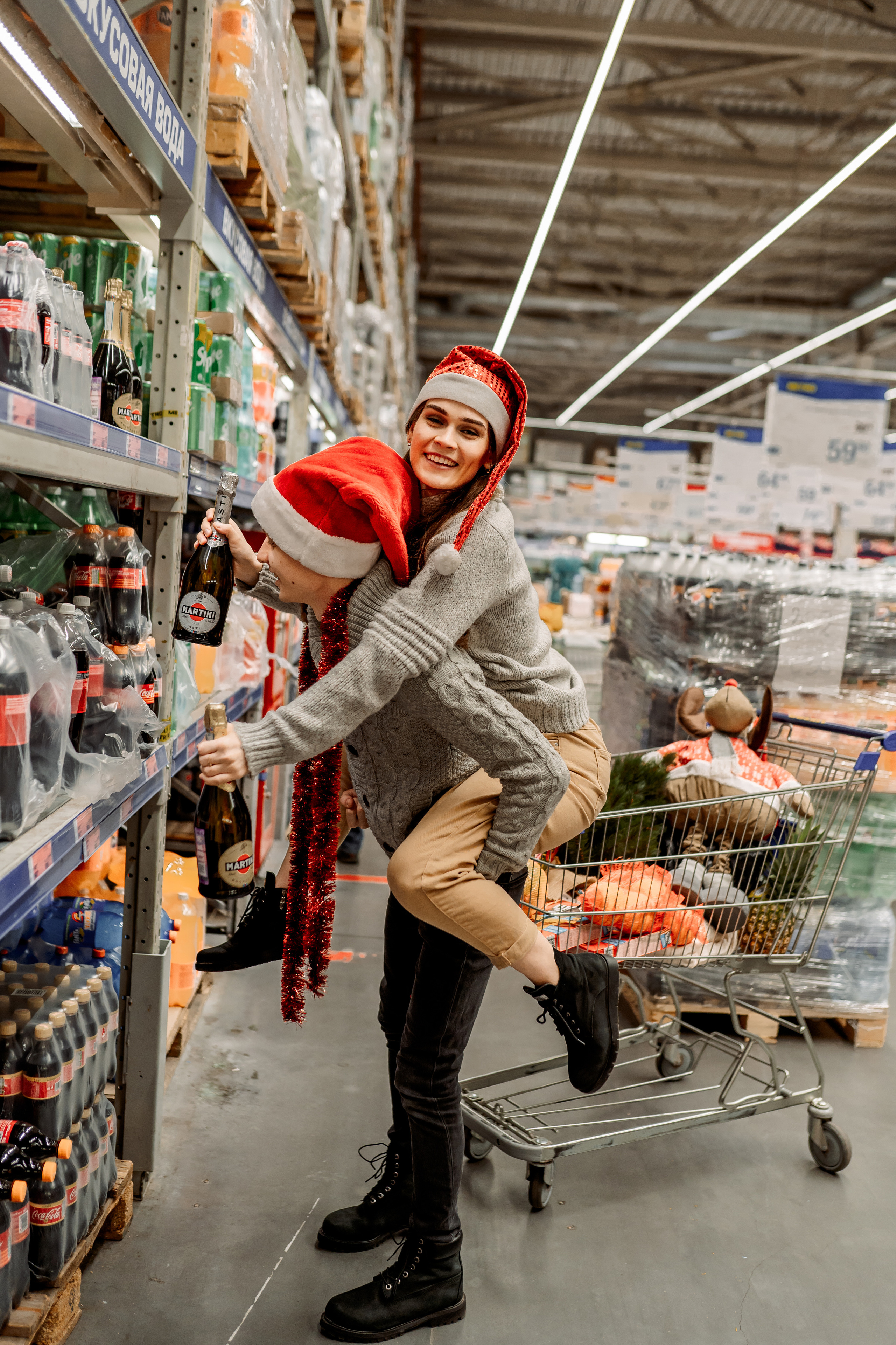 Веселье в супермаркете. Семейный и детский фотограф в Краснодаре