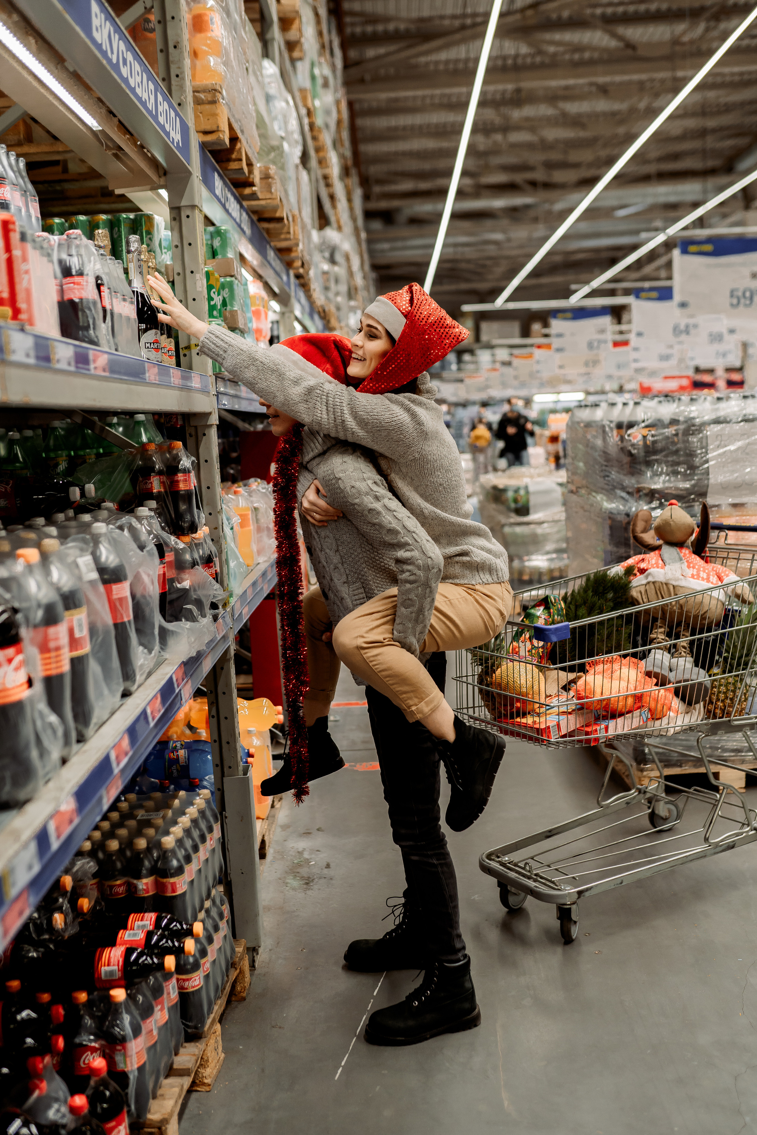Веселье в супермаркете. Семейный и детский фотограф в Краснодаре