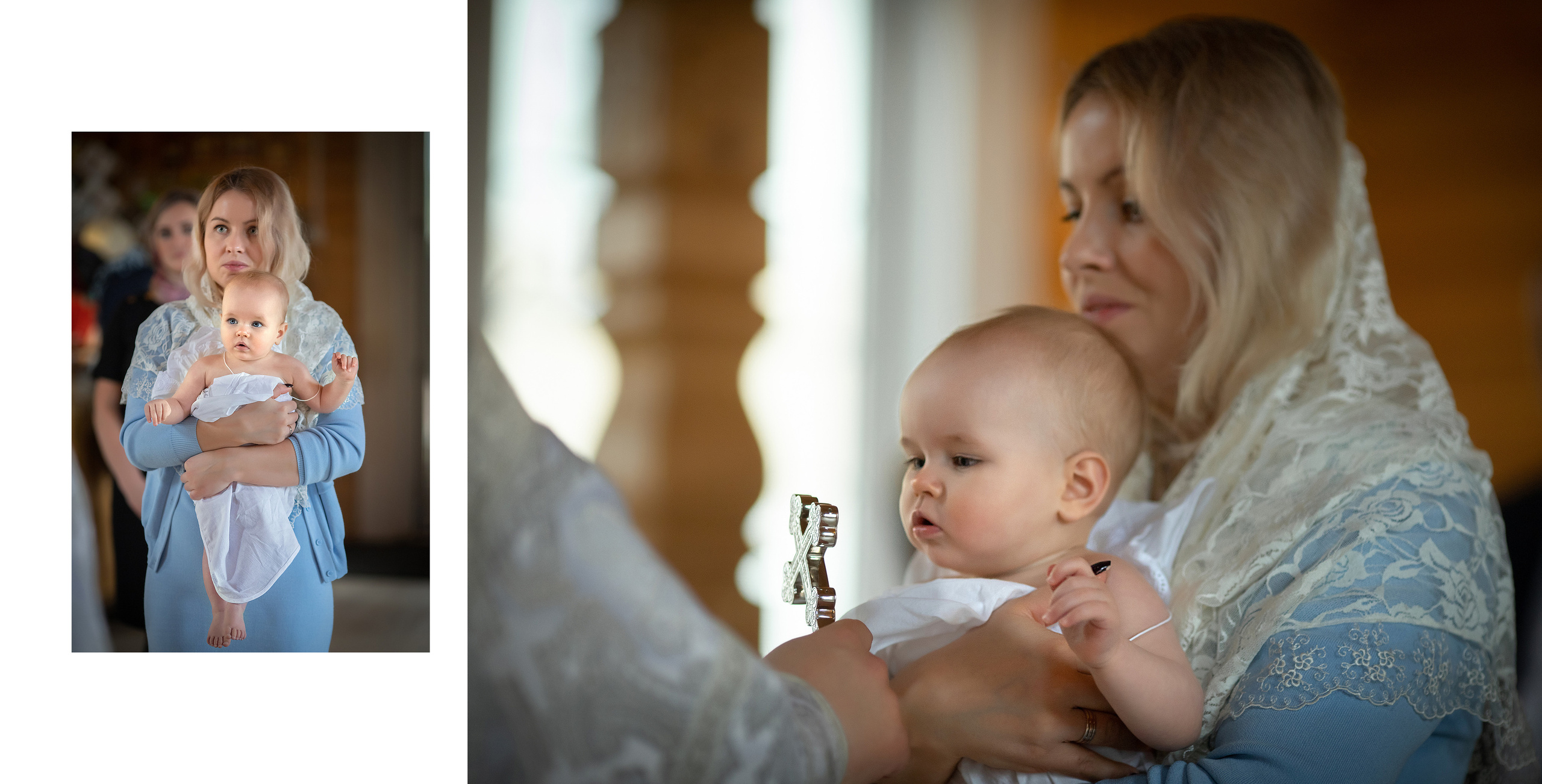 Фотокнига Крещение в Церкви Сергия Радонежского и мученика Валентина. Детский и семейный фотограф в Москве Вера Орлова