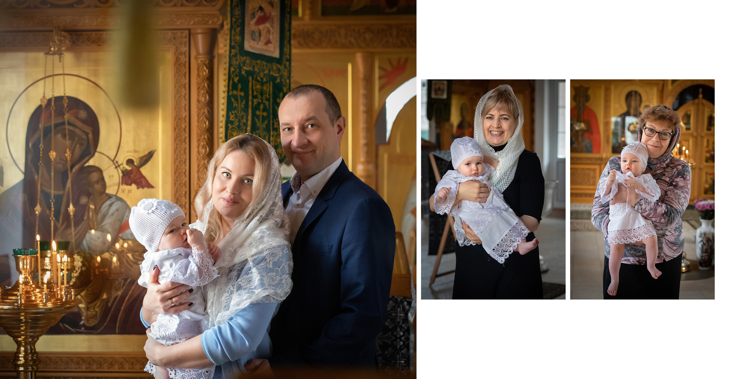 Фотокнига Крещение в Церкви Сергия Радонежского и мученика Валентина. Детский и семейный фотограф в Москве Вера Орлова