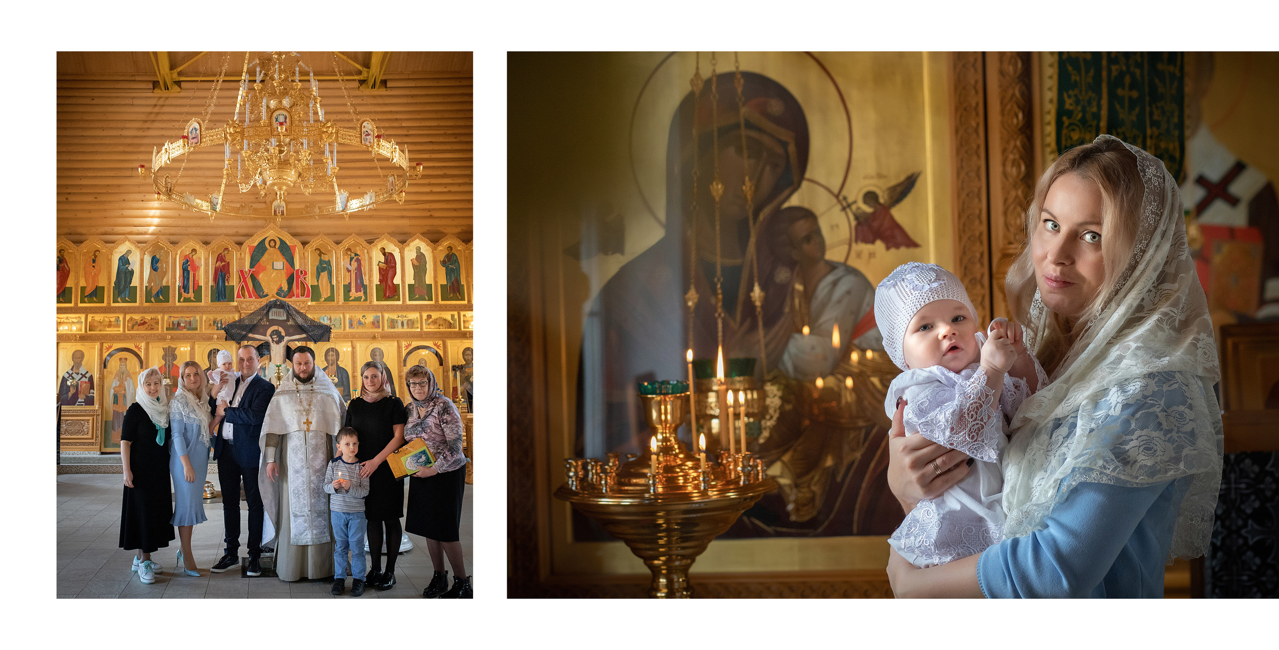 Фотокнига Крещение в Церкви Сергия Радонежского и мученика Валентина. Детский и семейный фотограф в Москве Вера Орлова