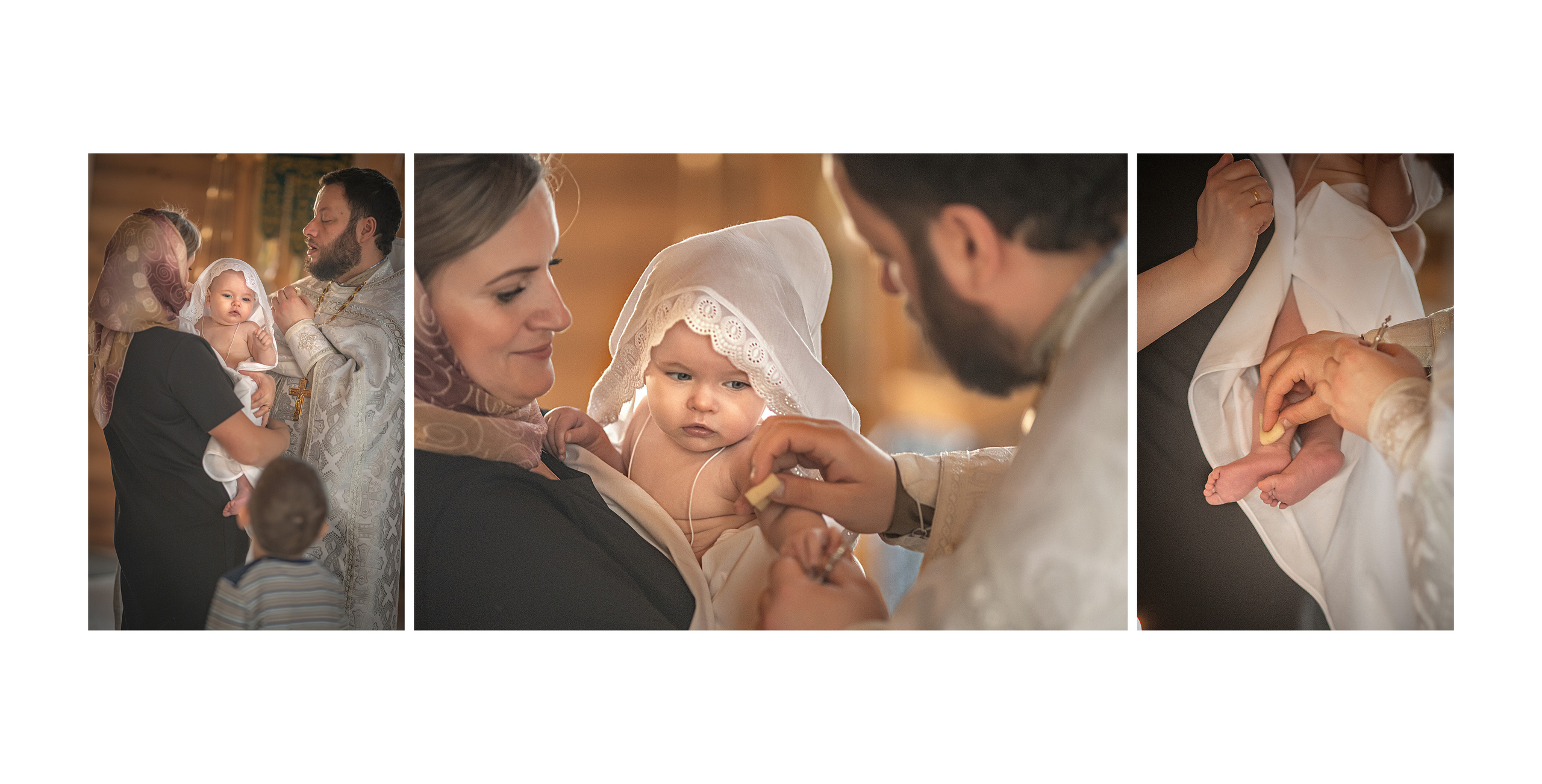 Фотокнига Крещение в Церкви Сергия Радонежского и мученика Валентина. Детский и семейный фотограф в Москве Вера Орлова