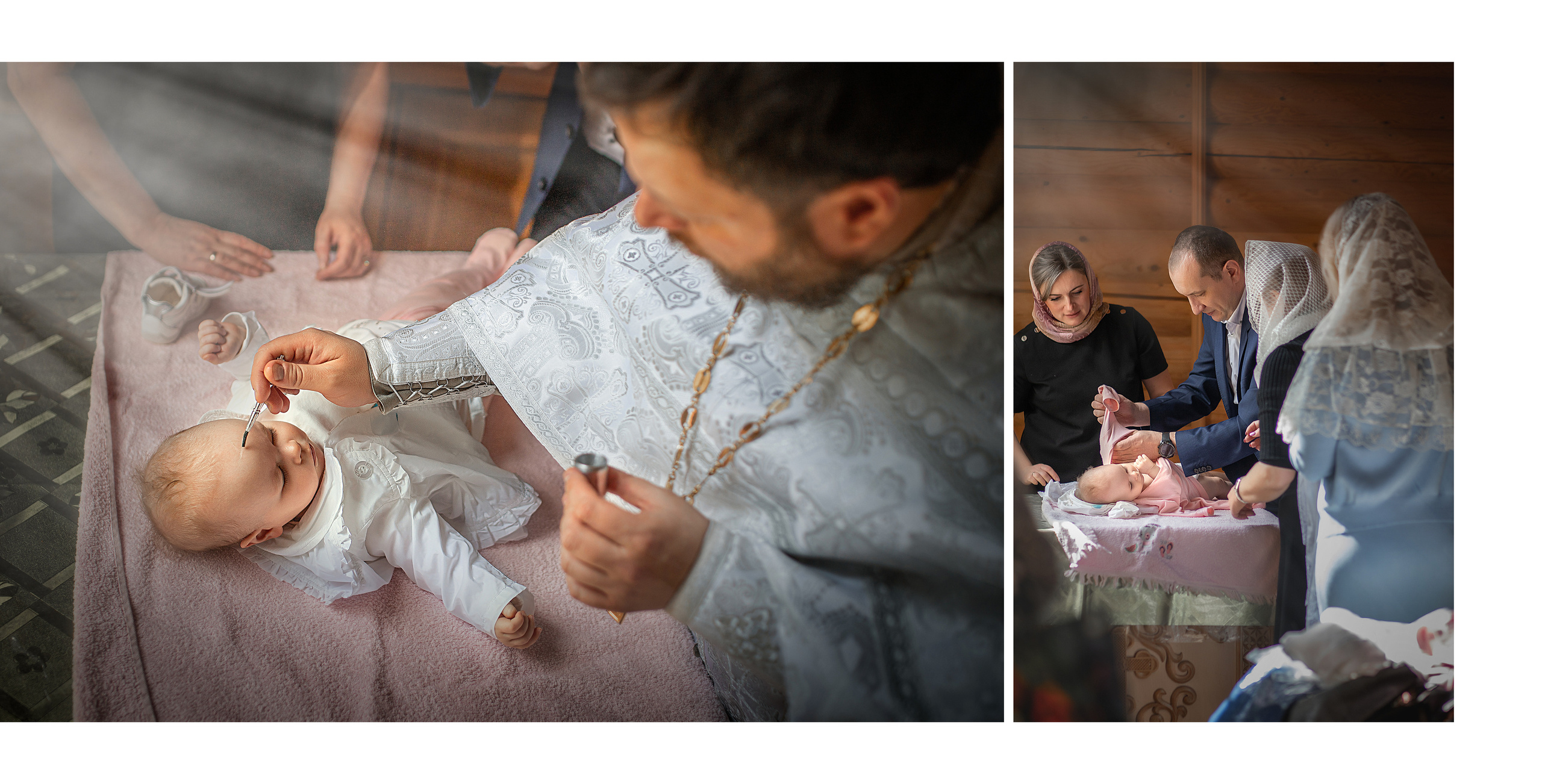 Фотокнига Крещение в Церкви Сергия Радонежского и мученика Валентина. Детский и семейный фотограф в Москве Вера Орлова