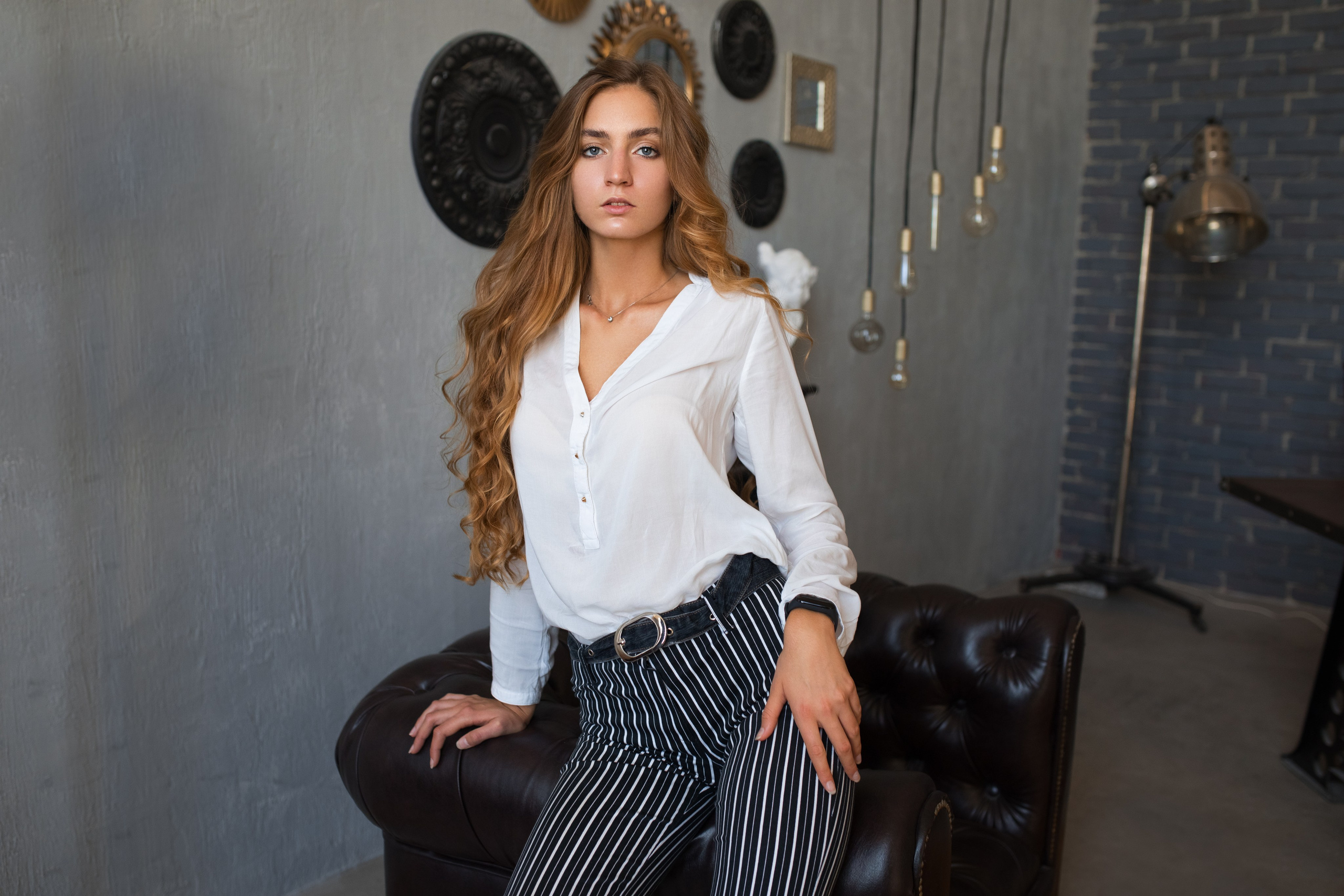 Фотосет с Дианой в интерьерной студии и в парке для «себя»