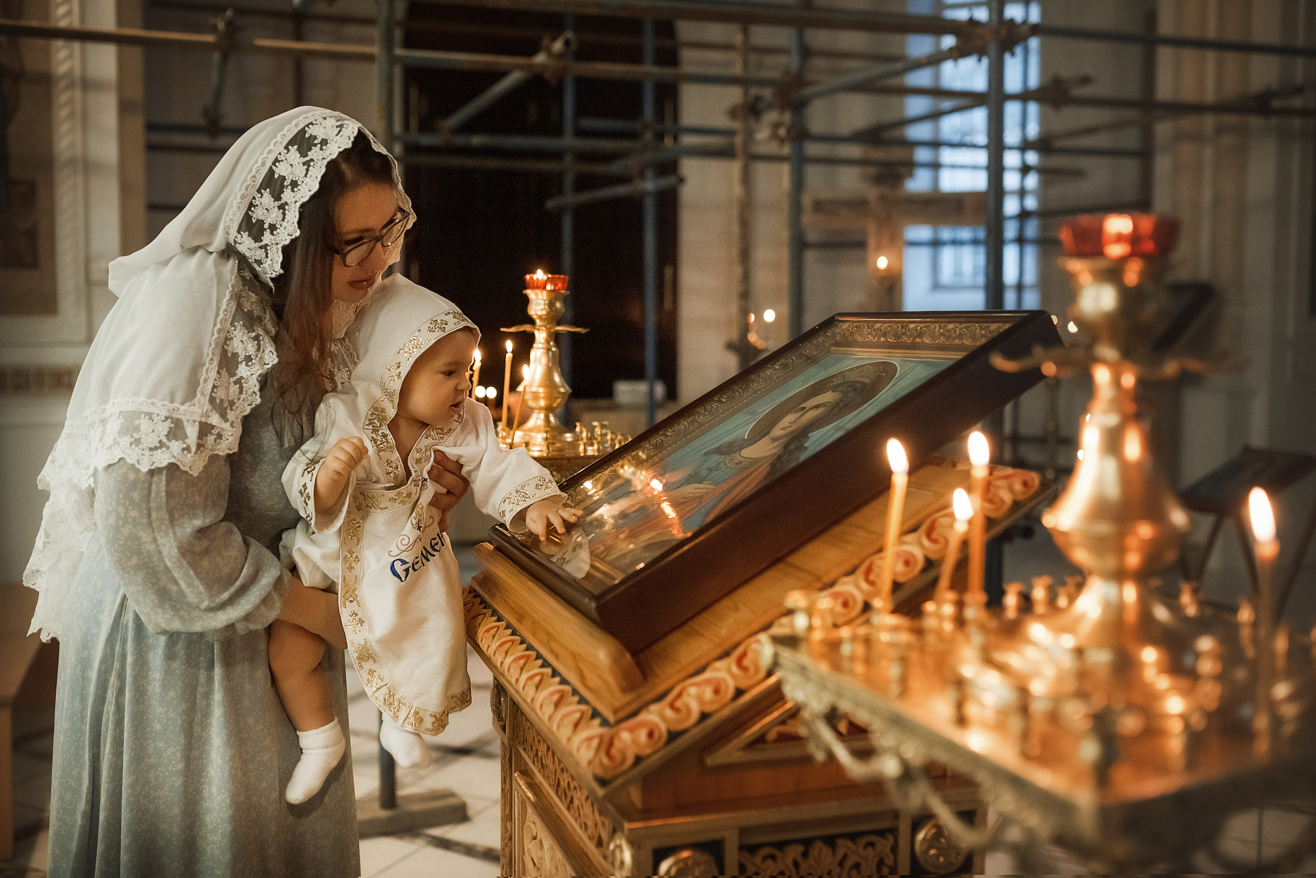 Крещение Семёна _ Храм святой вмч. Екатерины. Семейный фотограф в Ростове-на-Дону Татьяна Литвинова