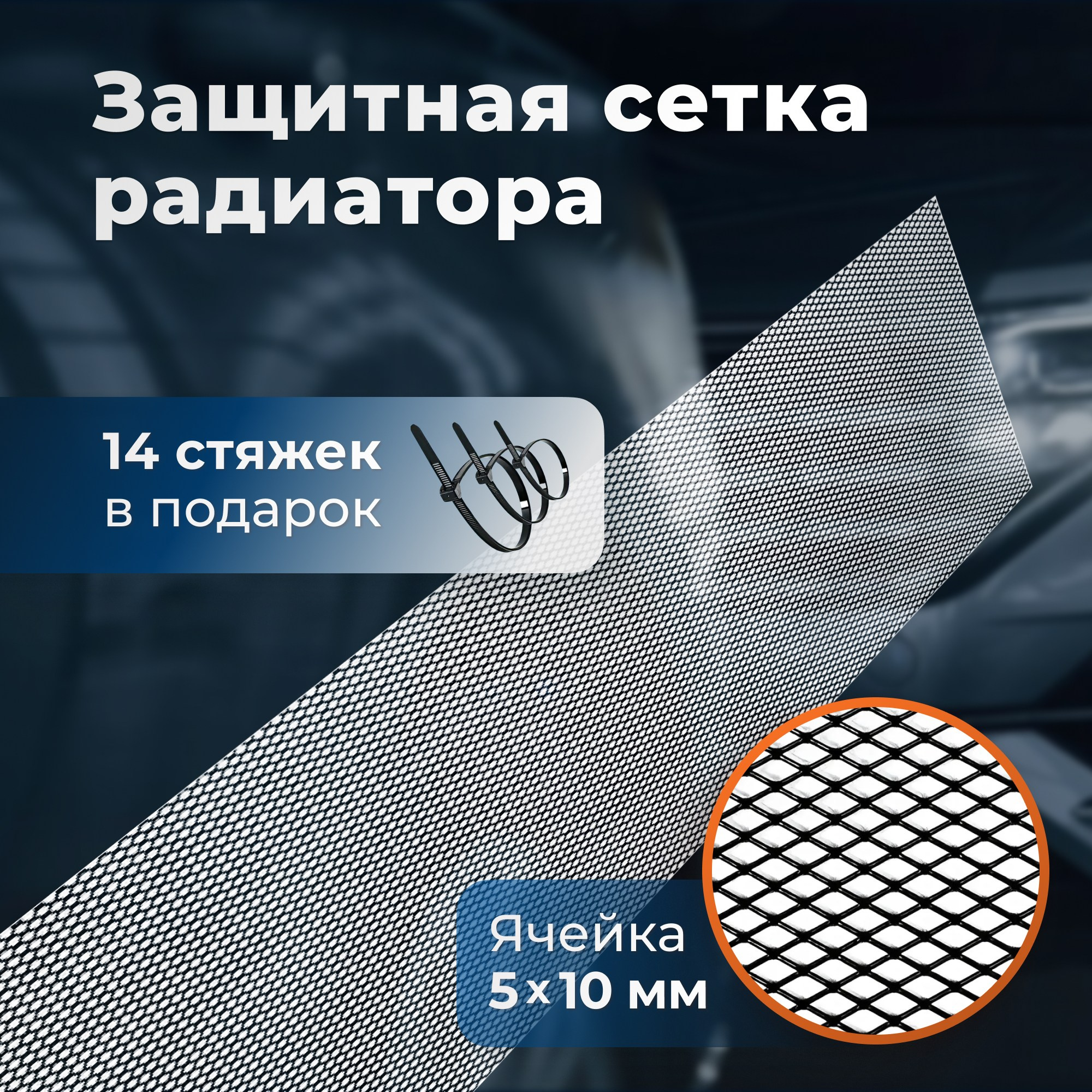 Инфографика для маркетплейсов: защитная сетка радиатора. Маркетолог в Москве, специалист по коммуникациям и рекламе Аня Смоляга
