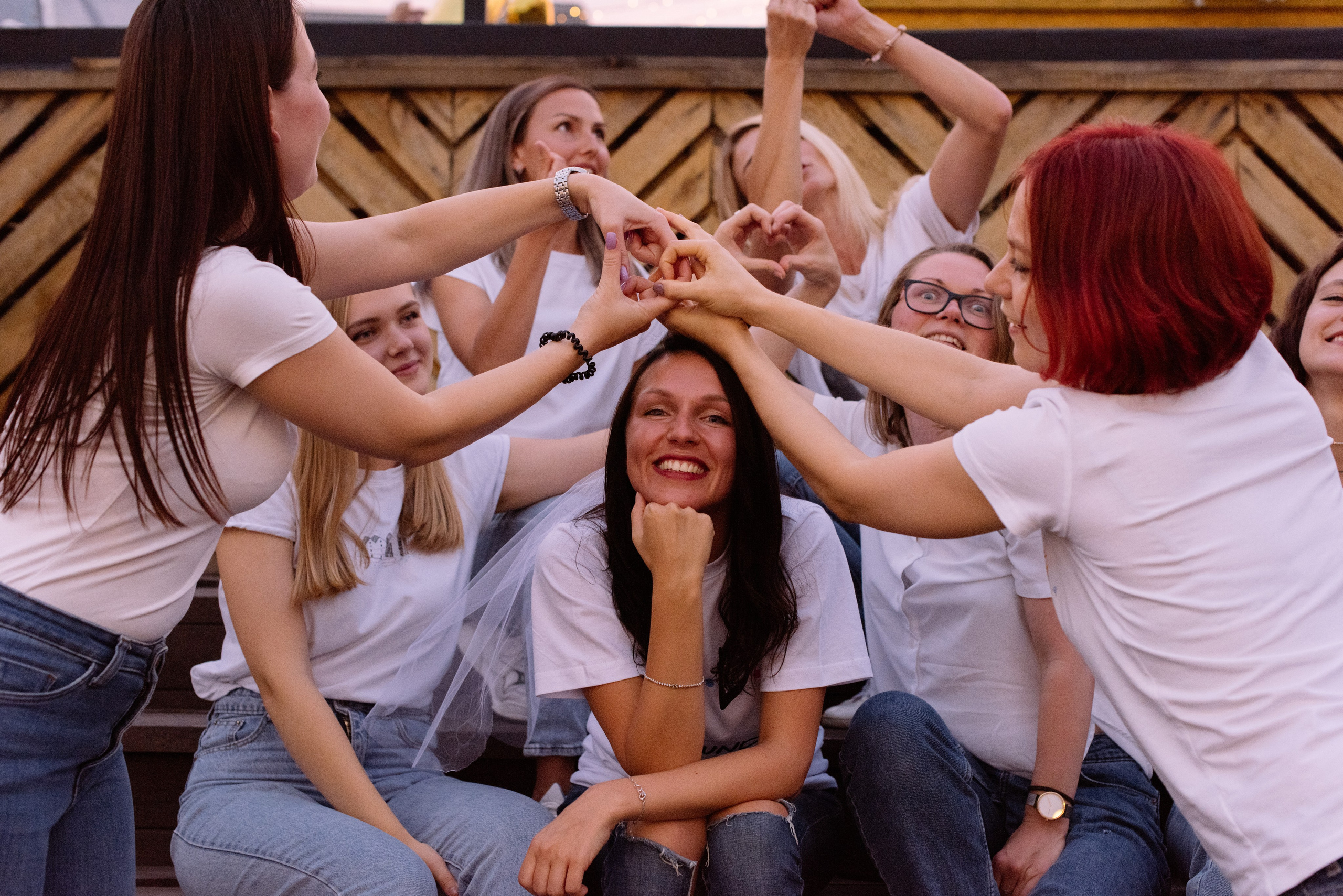 Девичник на крыше Loft. Свадебный фотограф в Москве Анна Полушина