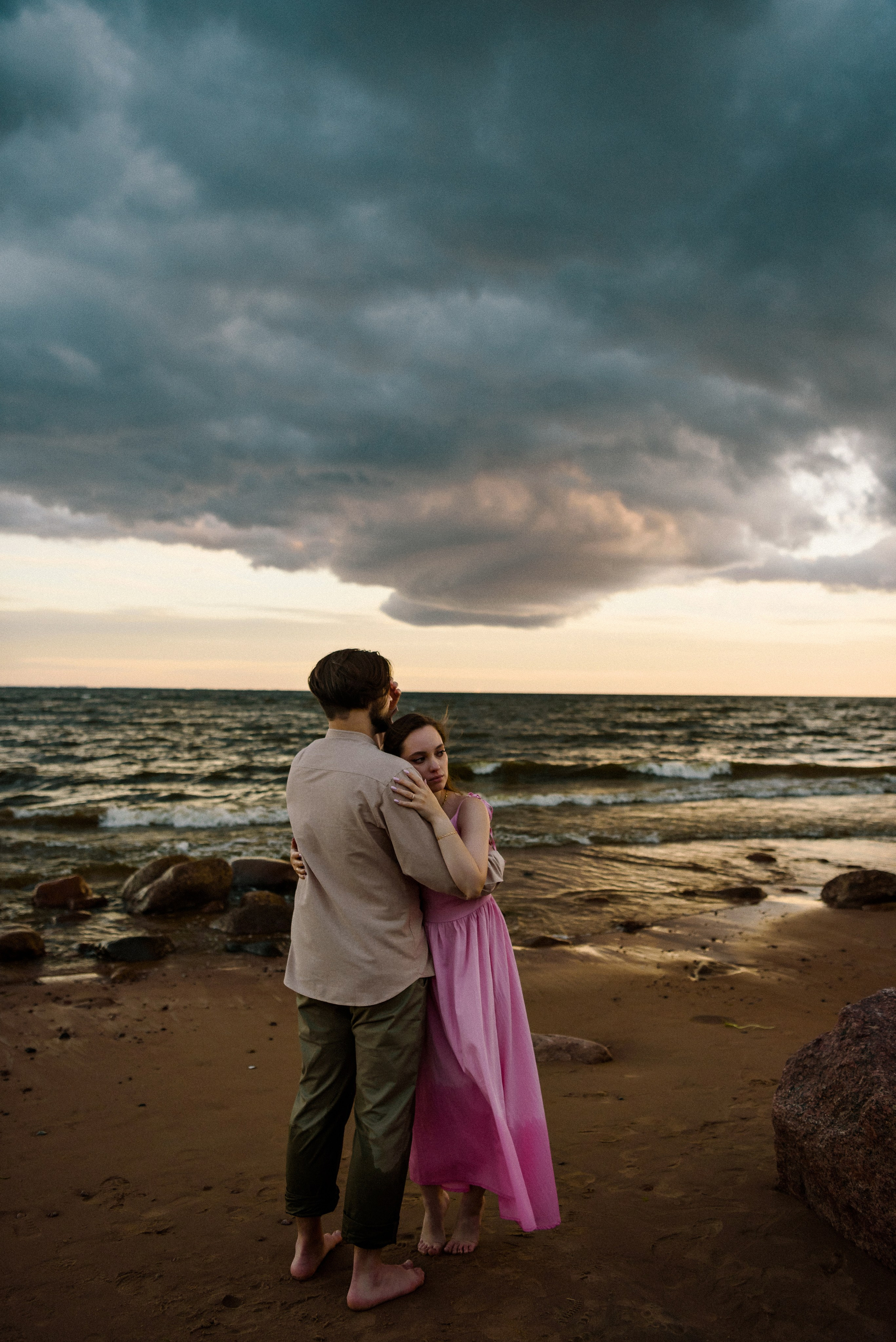 Настя и Вова Финский залив. Свадебный фотограф в Санкт-Петербурге София Шубик