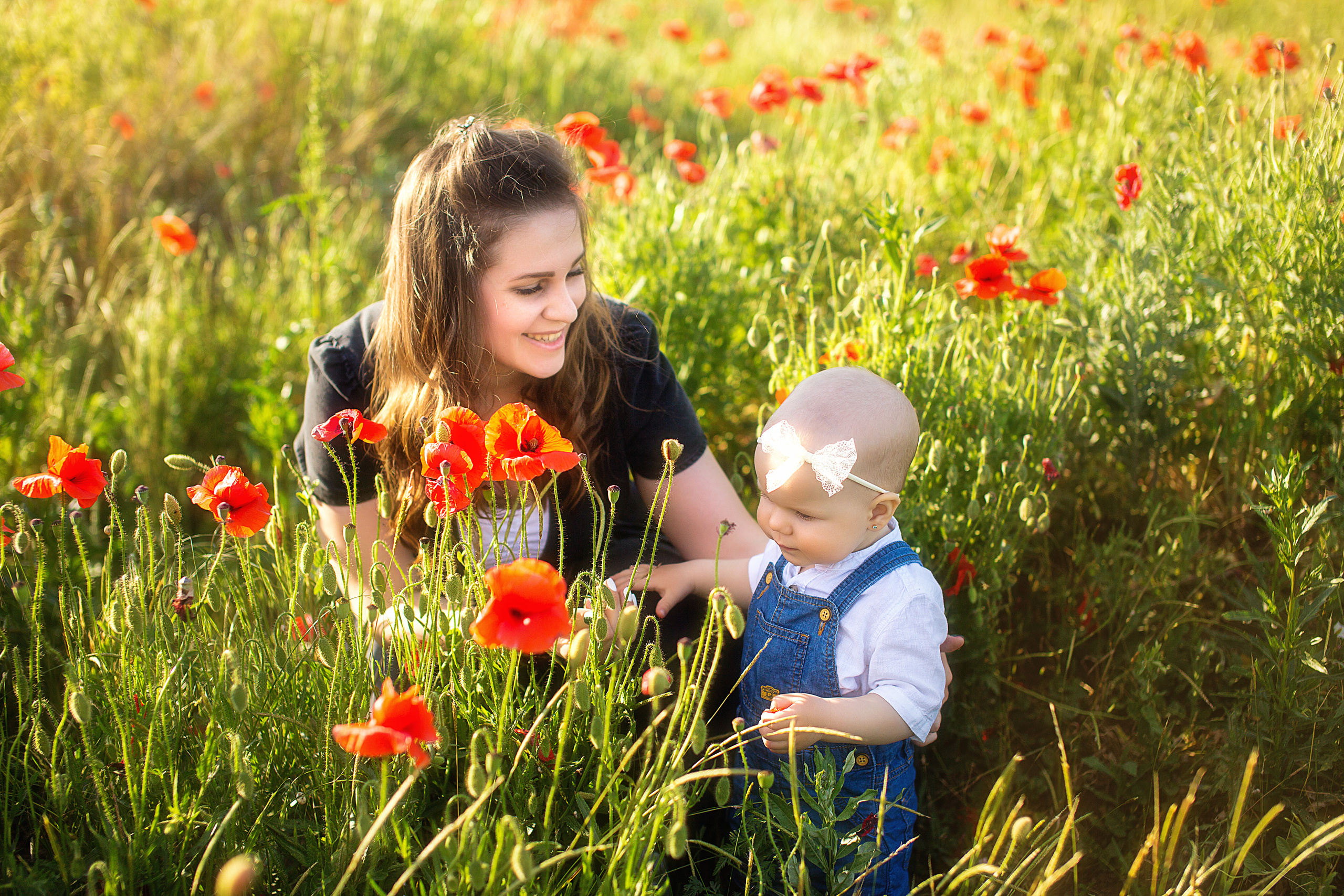 Семейная съёмка в маках. Свадебный и семейный фотограф/видеограф в Краснодаре Наталья Осинская