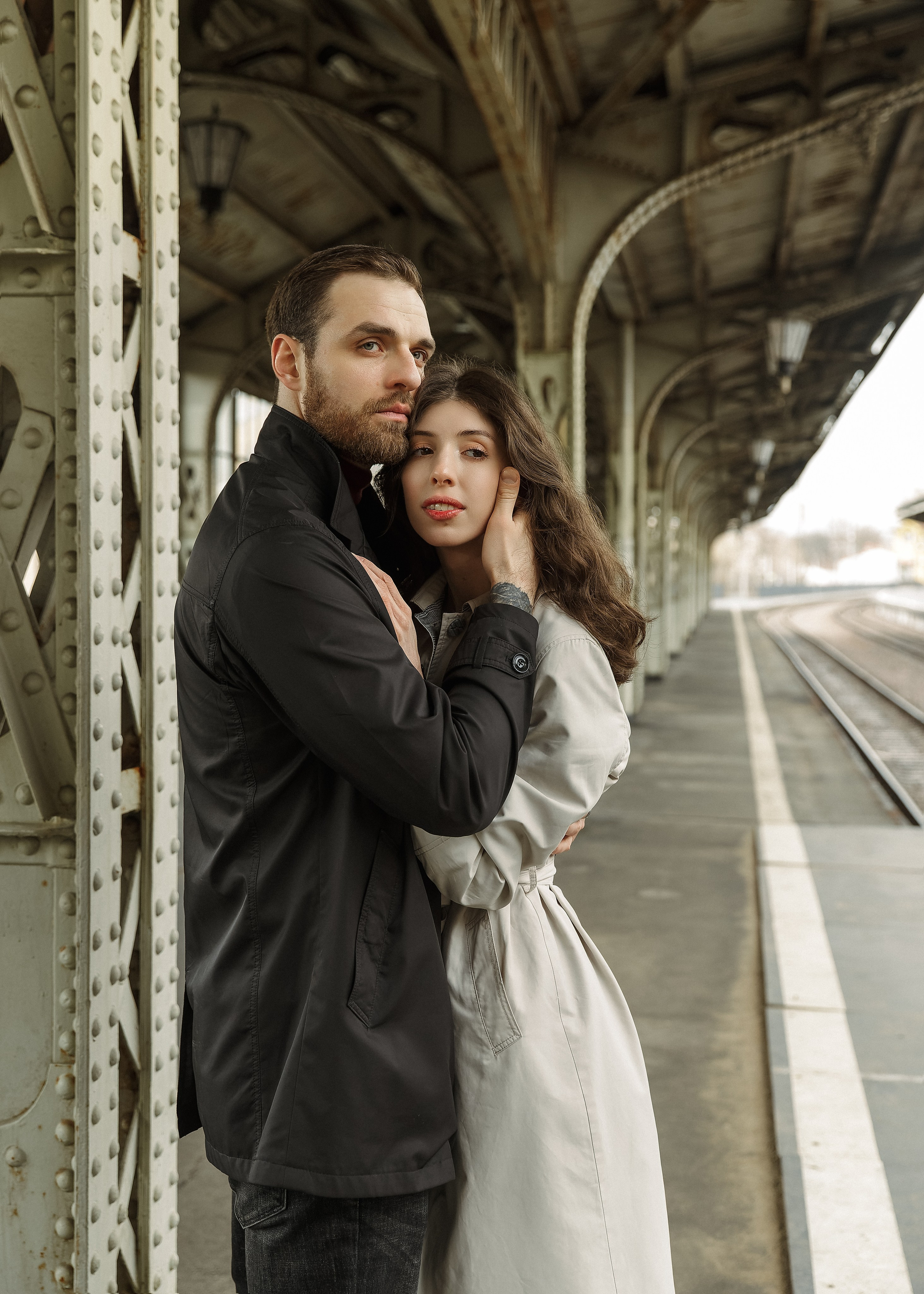 Лиза и Михаил — лав стори на Витебском вокзале. Свадебный и портретный фотограф в Санкт-Петербурге Анна Демьянова