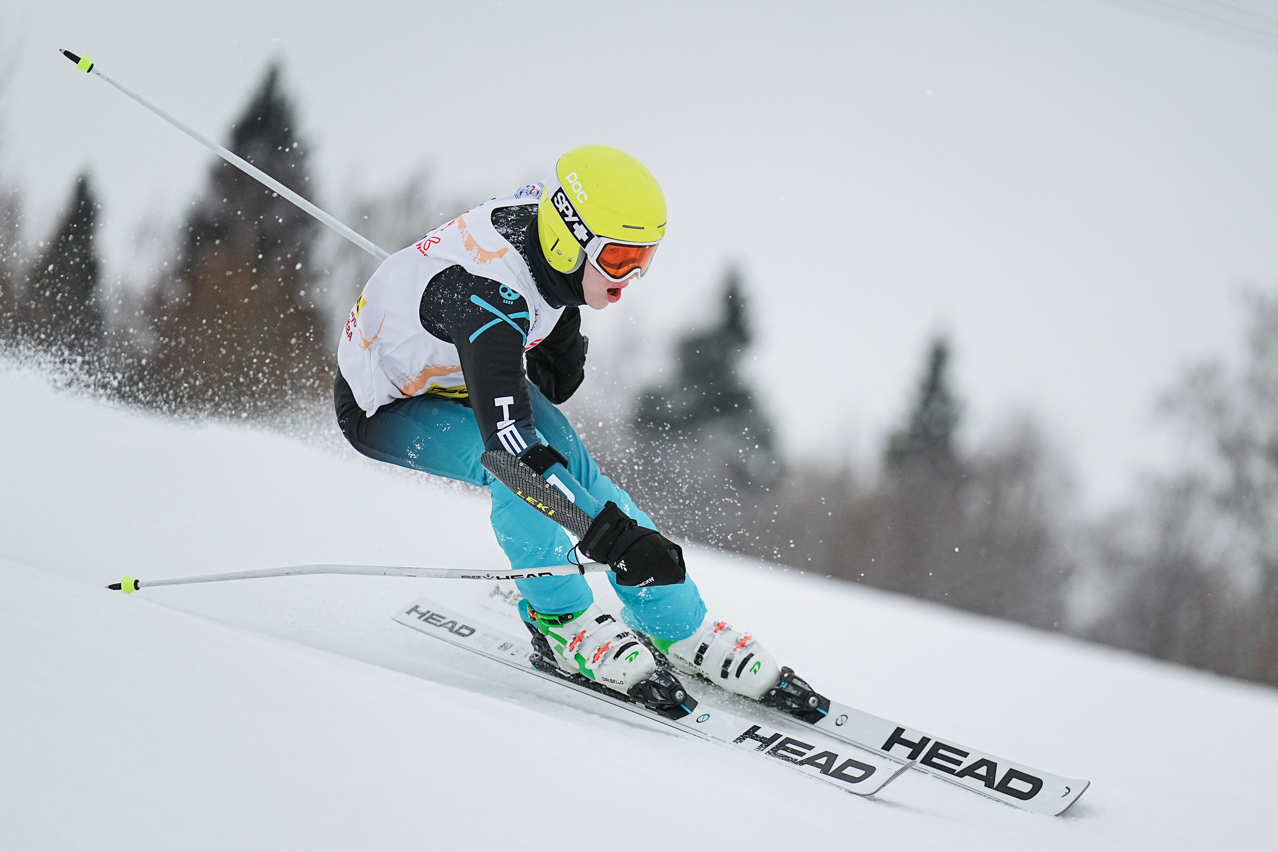 Горные лыжи. Первенство Центрального Федерального Округа. GS U14 Шуколово. Фотограф Студитский Евгений