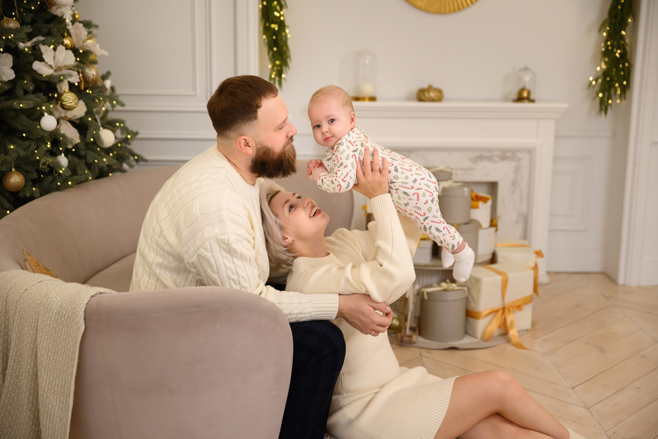 Сонечка и ее первый новый год. Фотограф новорожденных Екатеринбург, Первоуральск