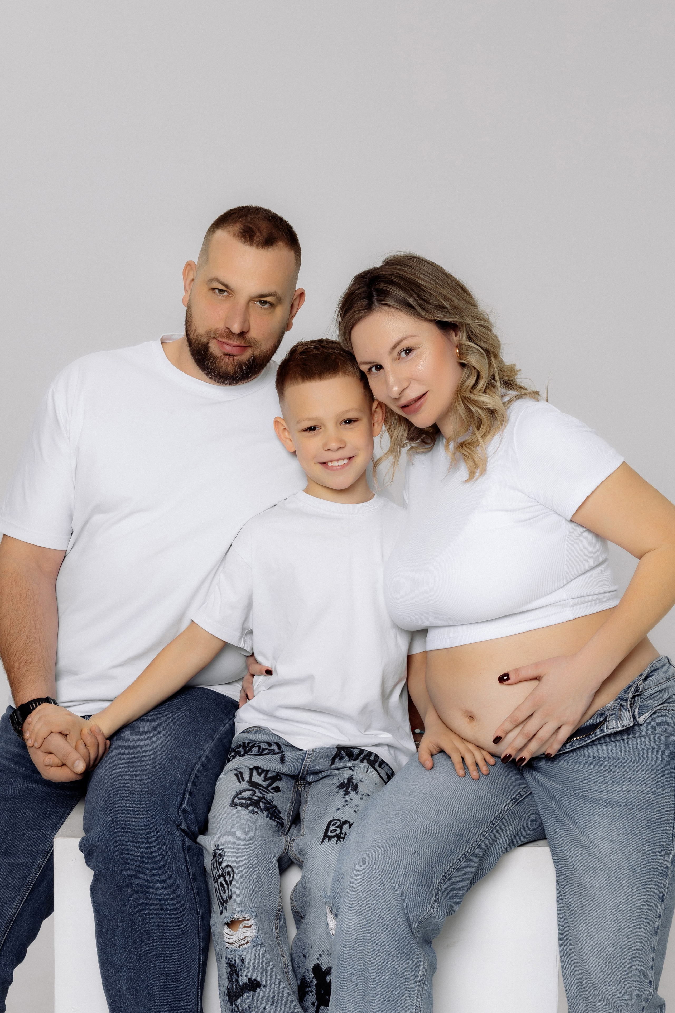 Фотосессия беременности в студии. Зотова Алена — семейный и женский фотограф в Зеленограде