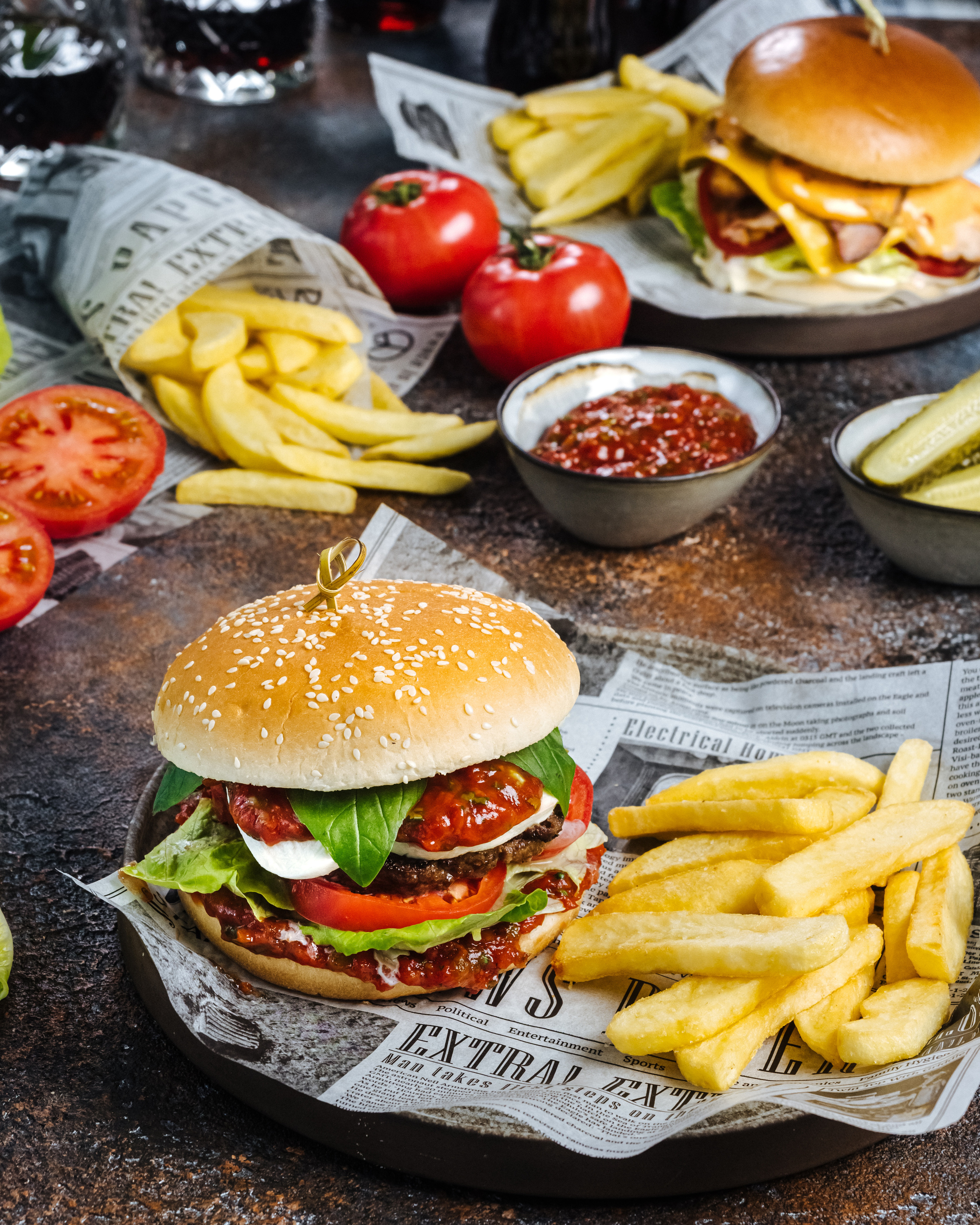 Бургеры, сэндвичи. Фотография со вкусом