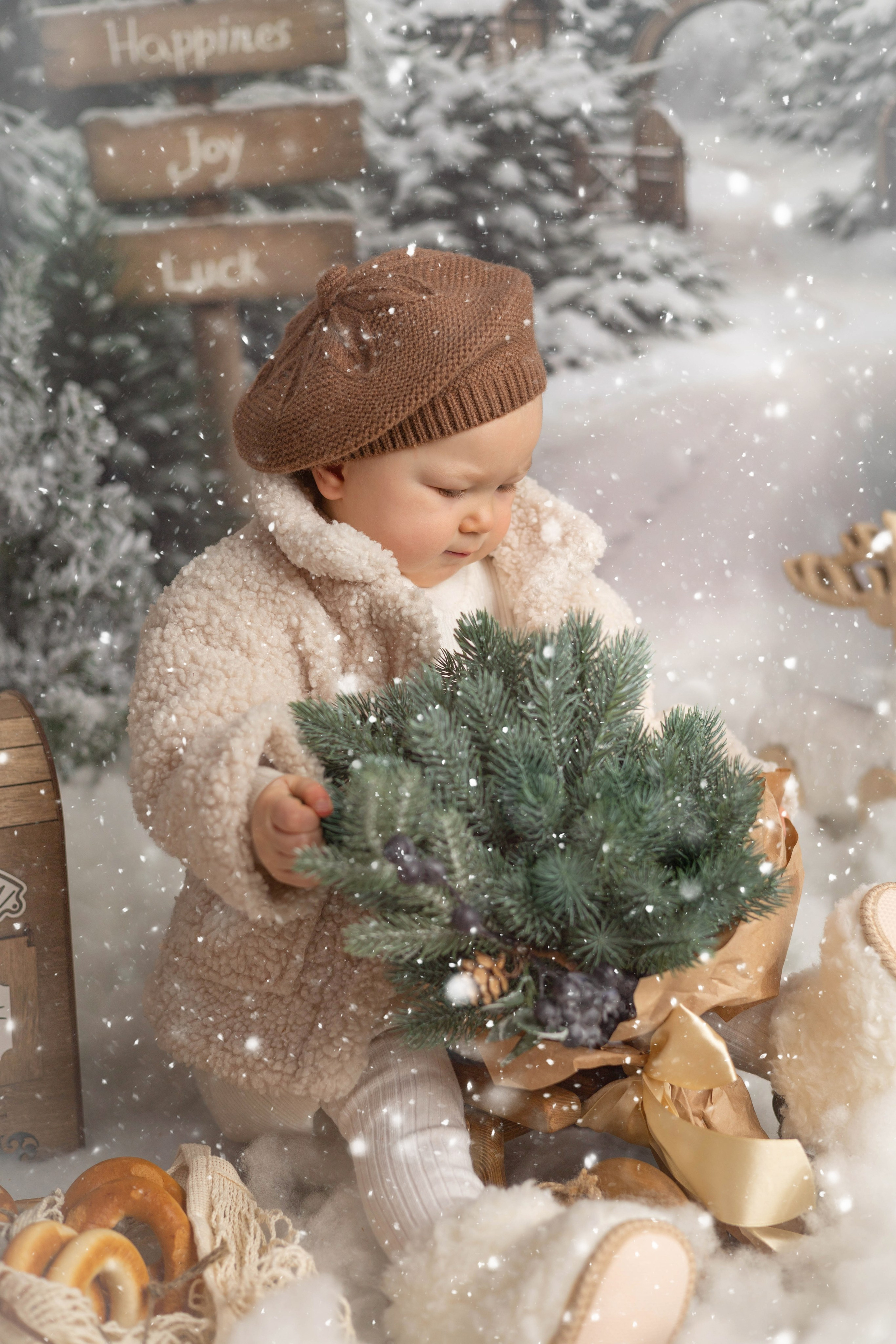 «Лесная опушка». «Вкадре» — фотосессия новорожденных Тула | детский фотограф в Туле