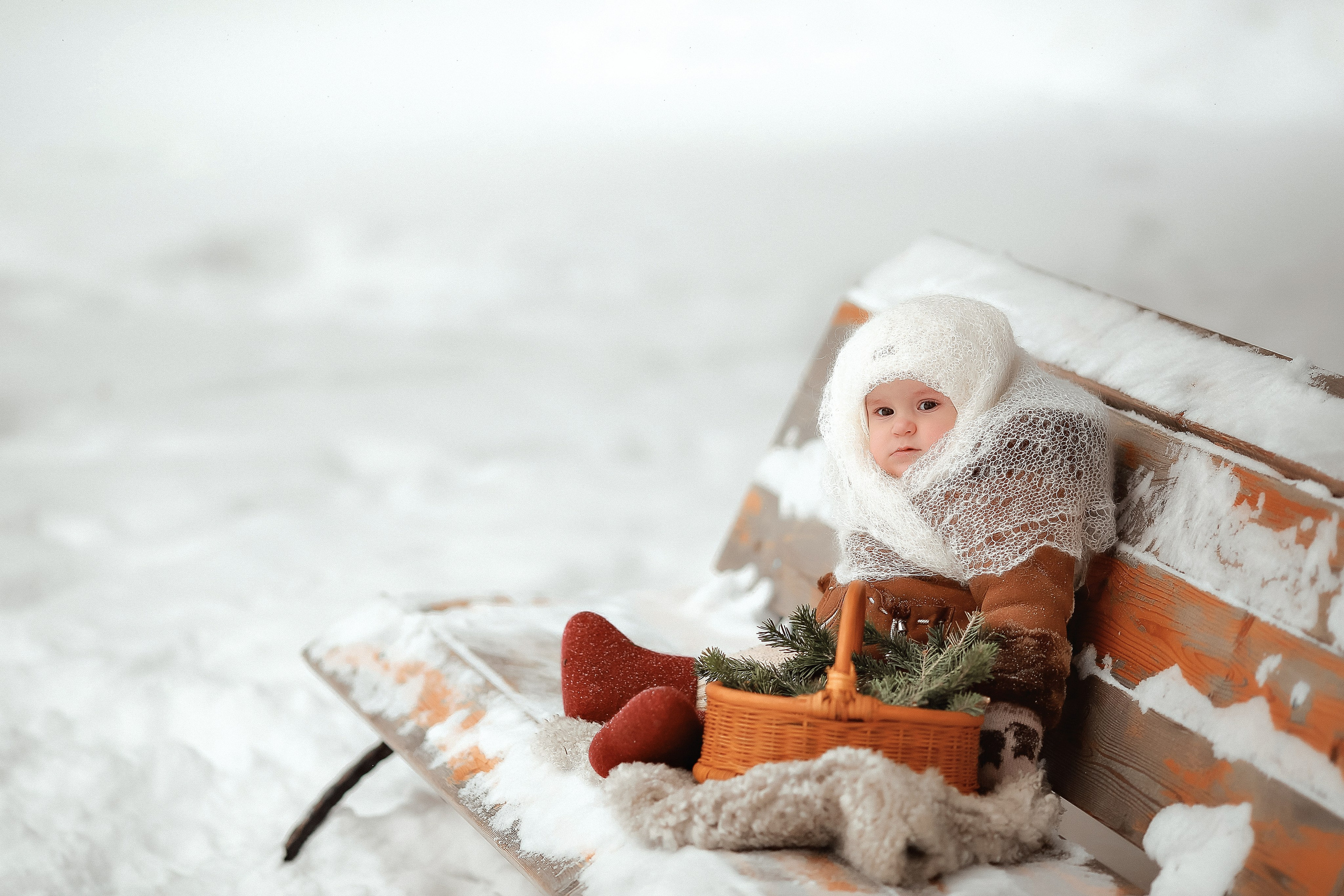 Белоснежная зима. Семейный фотограф в Новосибирске Екатерина Сафронова