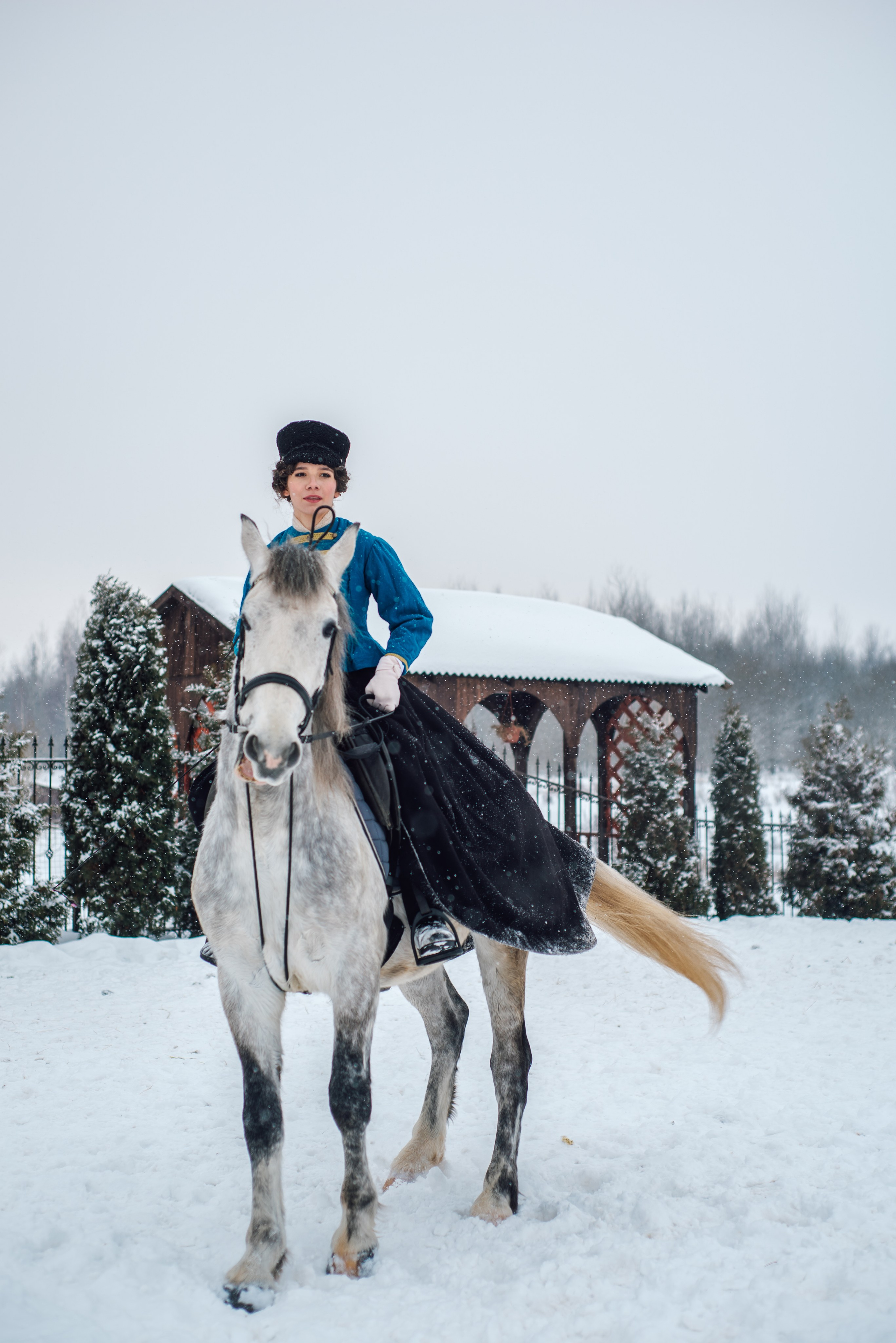 Зимняя парфорсная охота. Фотограф Диана Вальтер