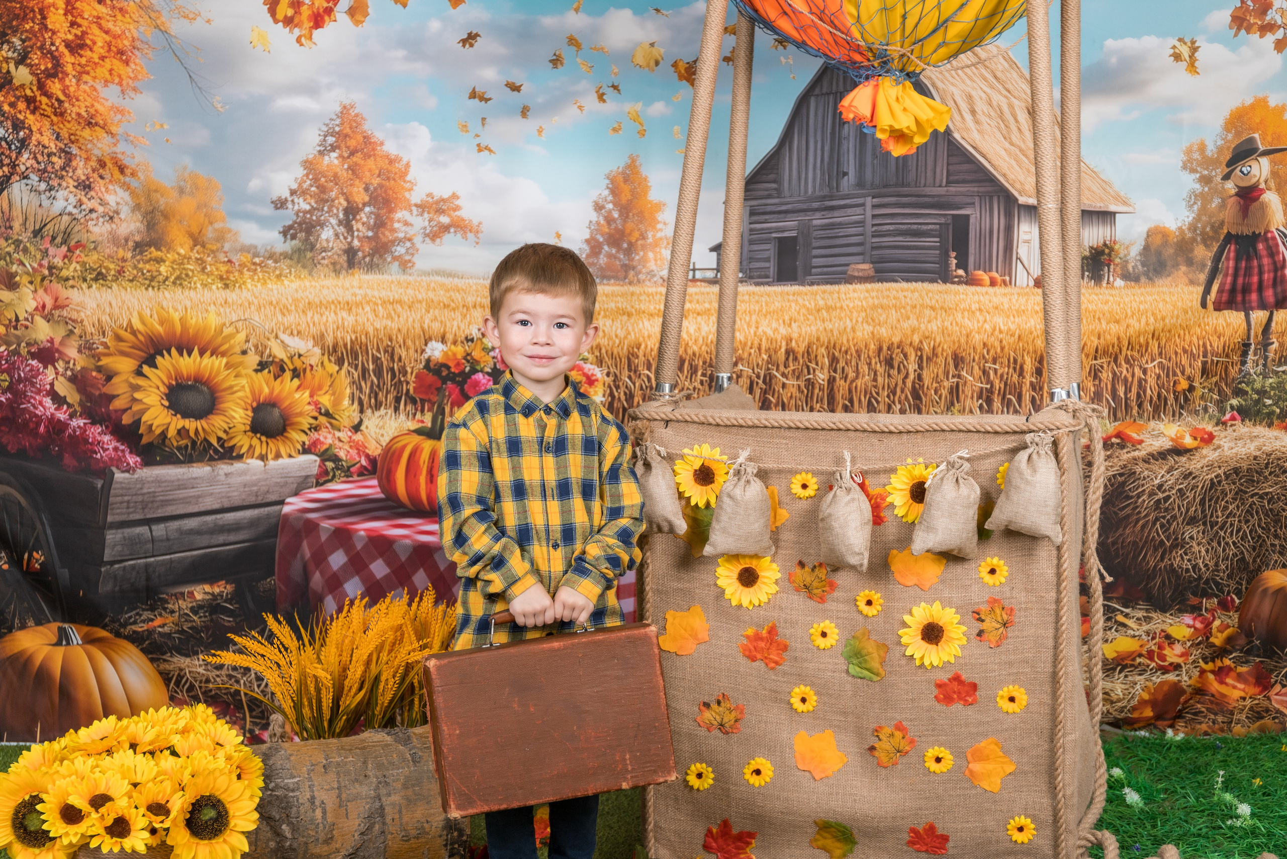 Осень, на воздушном шаре. Школьный-дошкольный фотограф в Уфе и Башкирии Вильданов Руслан