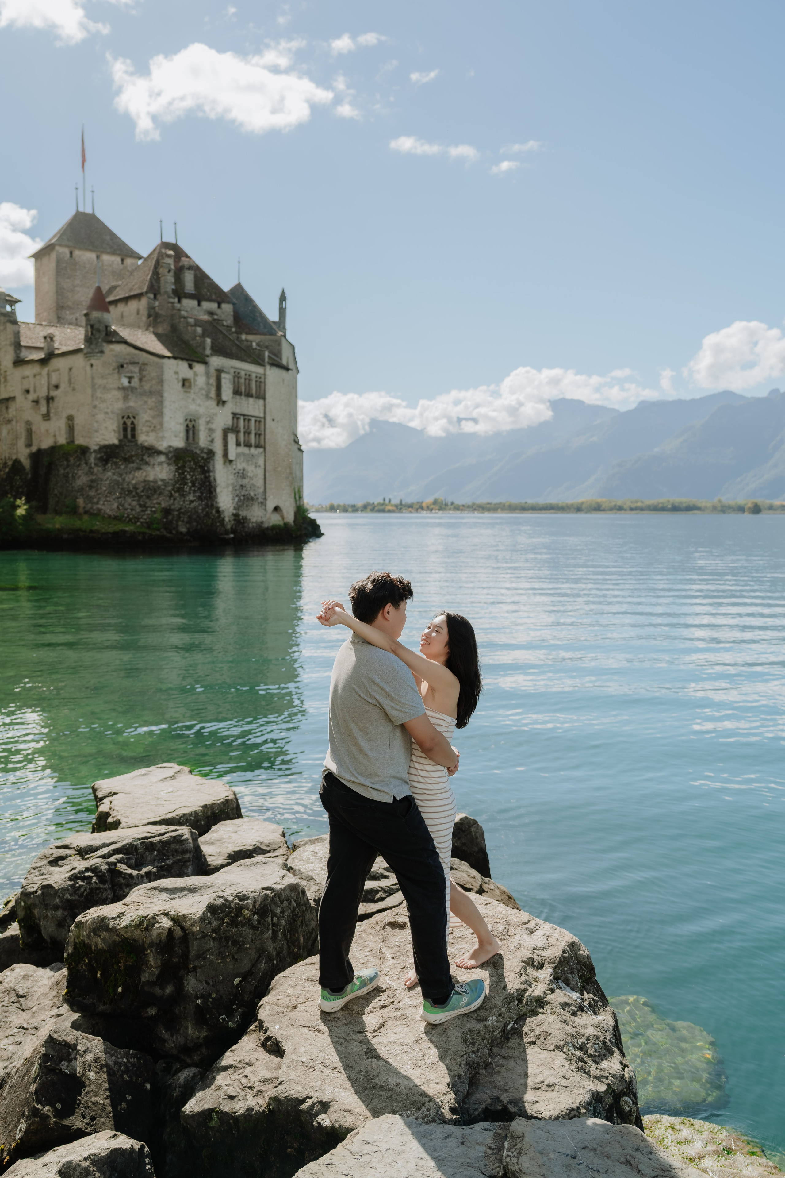 Stephanie & Dominick | Proposal Montreux. Профессиональный свадебный фотограф в Женеве и Швейцарии | Таня Вовчецкая