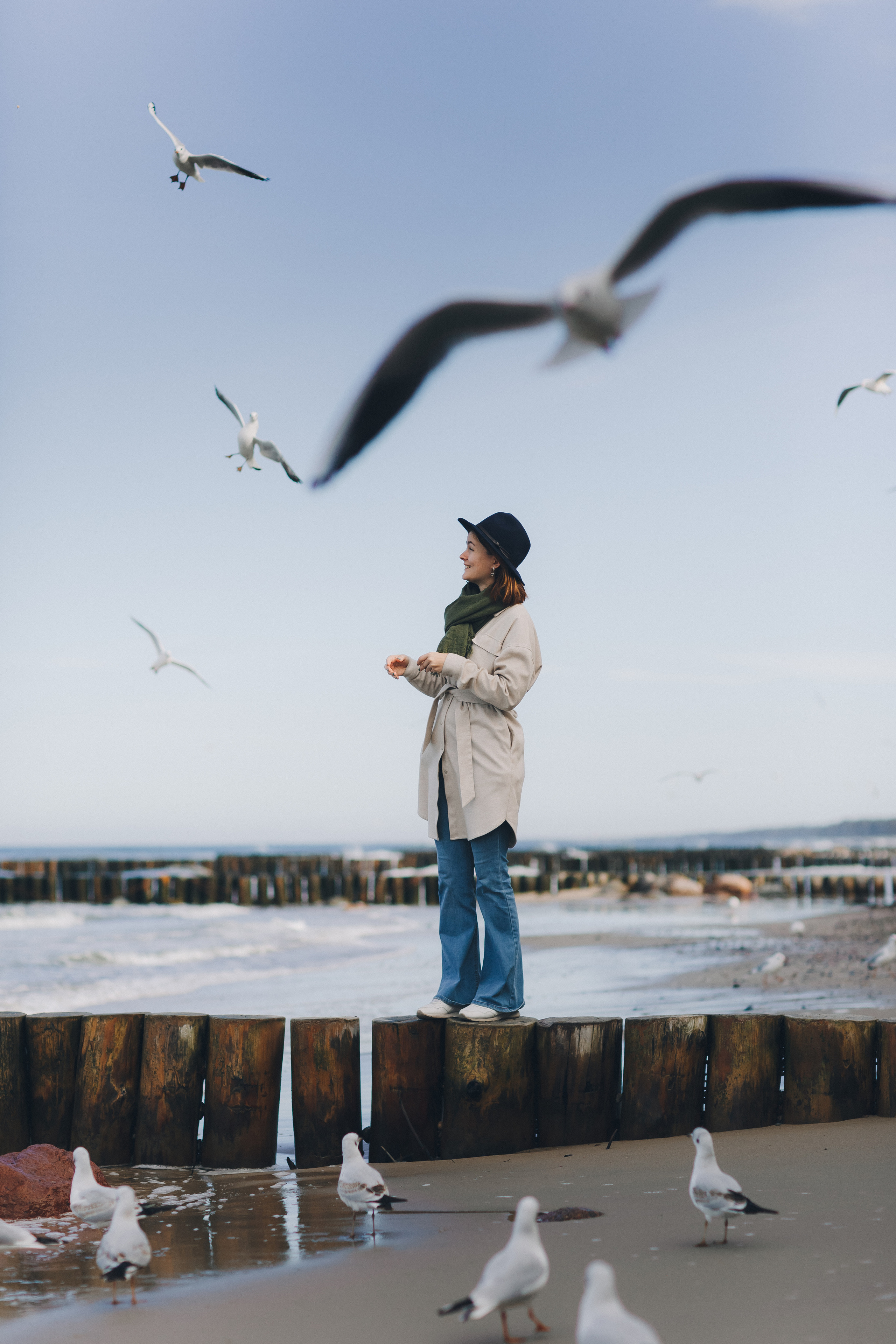 Юлия и осенняя Балтика. Фотограф Зеленоградск Красильникова Елена