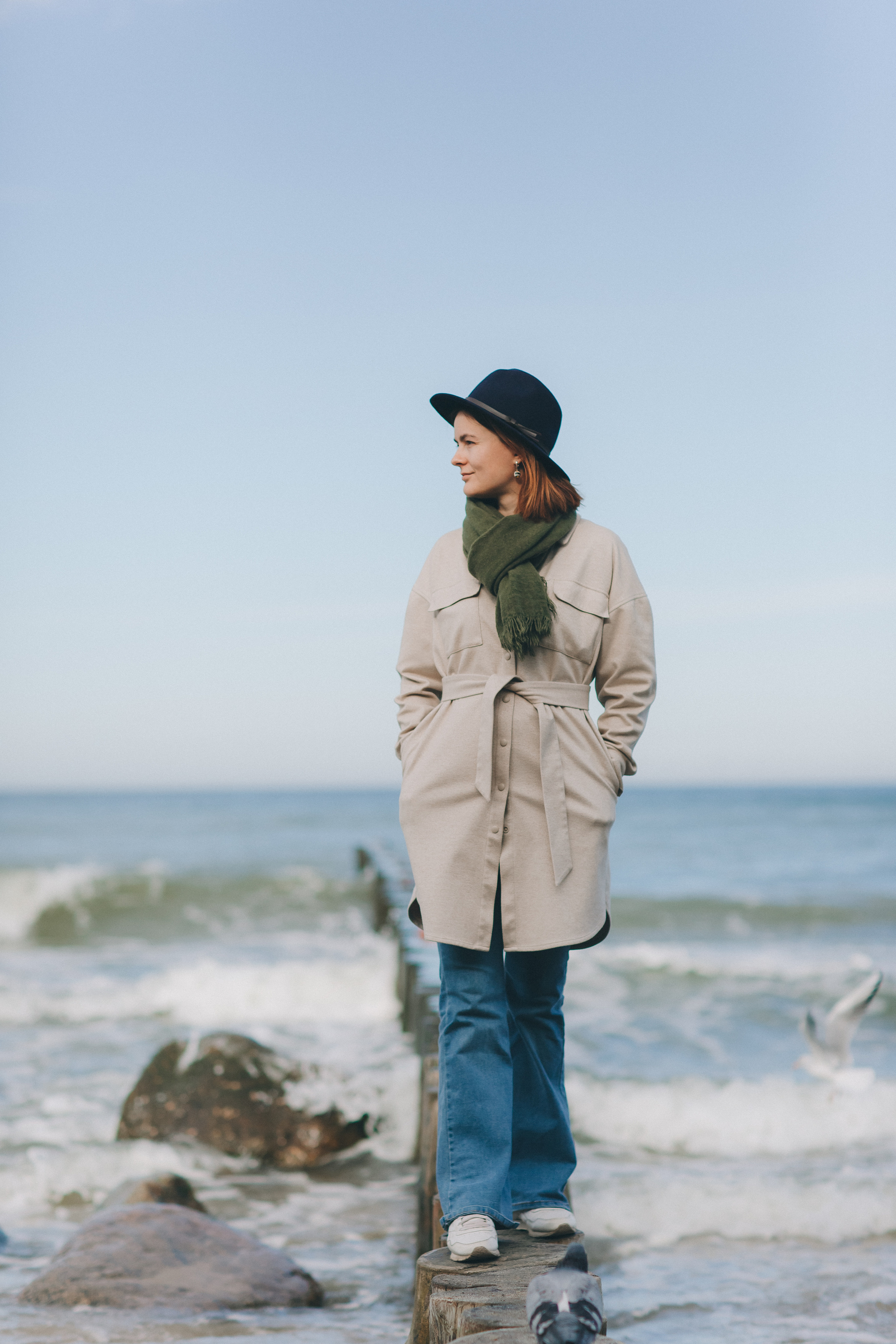 Юлия и осенняя Балтика. Фотограф Зеленоградск Красильникова Елена