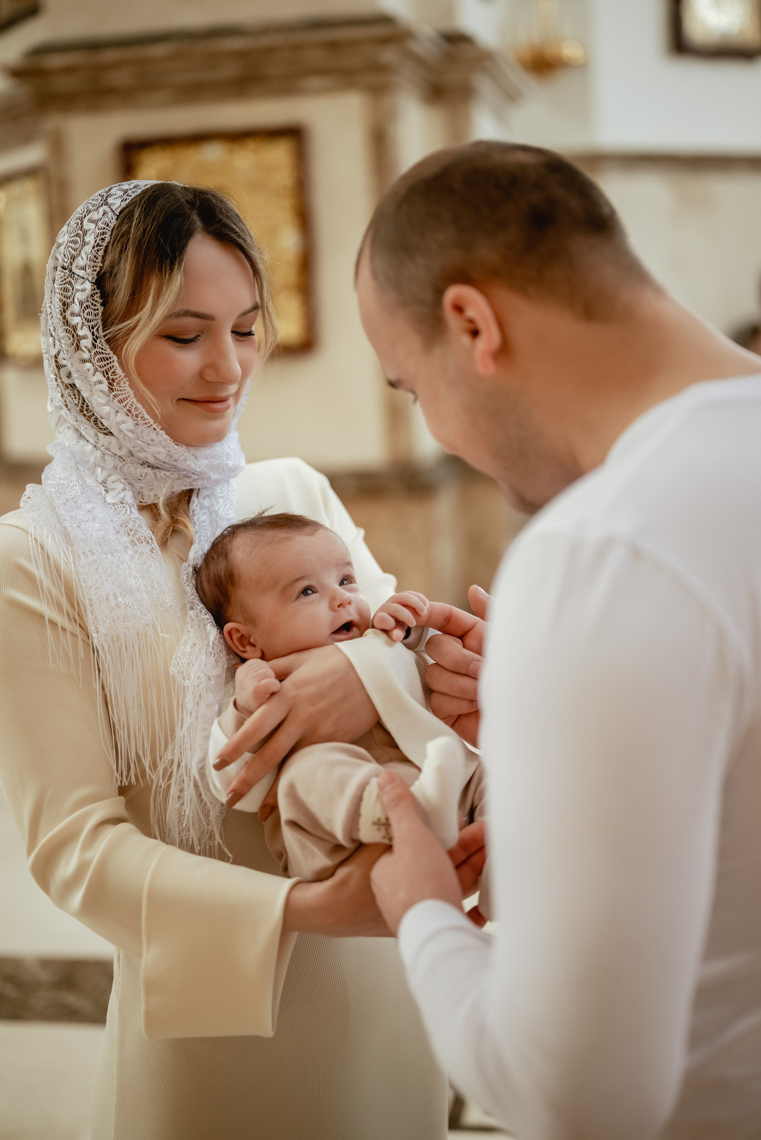 Крещение в Донецке. Юлия Басня семейный и свадебный фотограф в Донецке