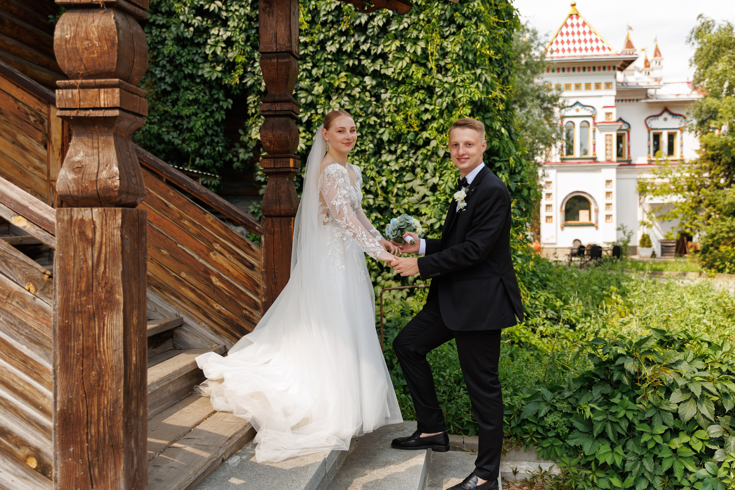 Свадебная фотосессия в Измайловском кремле. Свадебный фотограф Москва и МО Сергей Киржаев