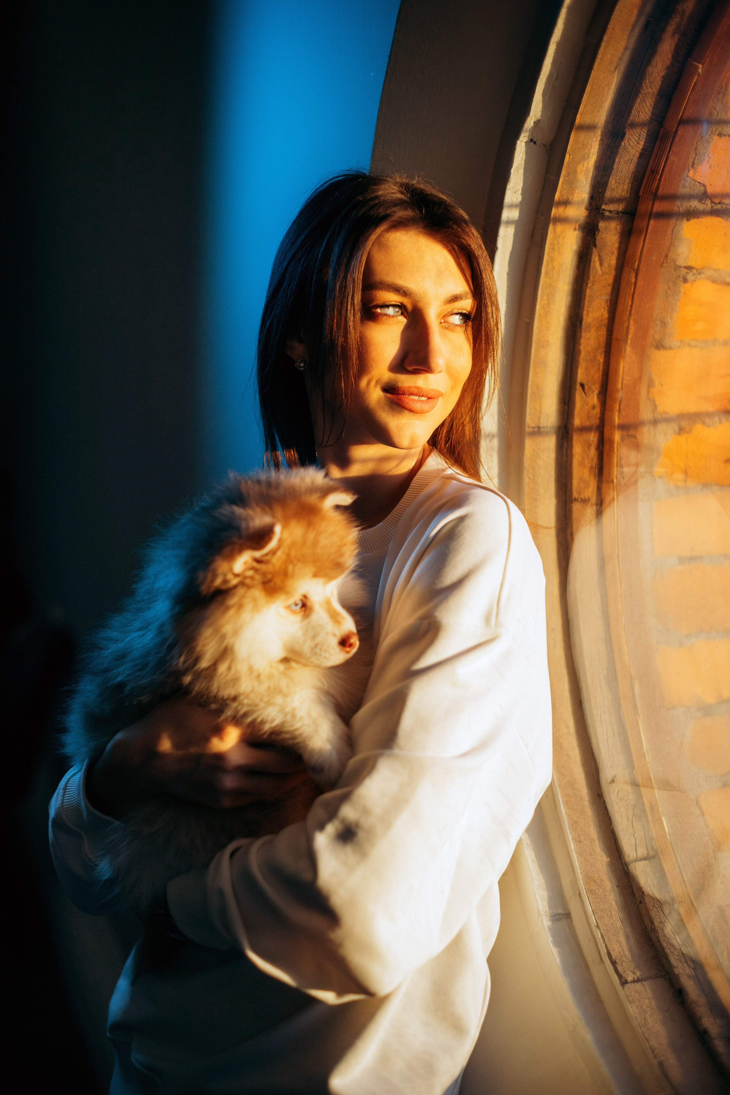 Съёмка со щенками