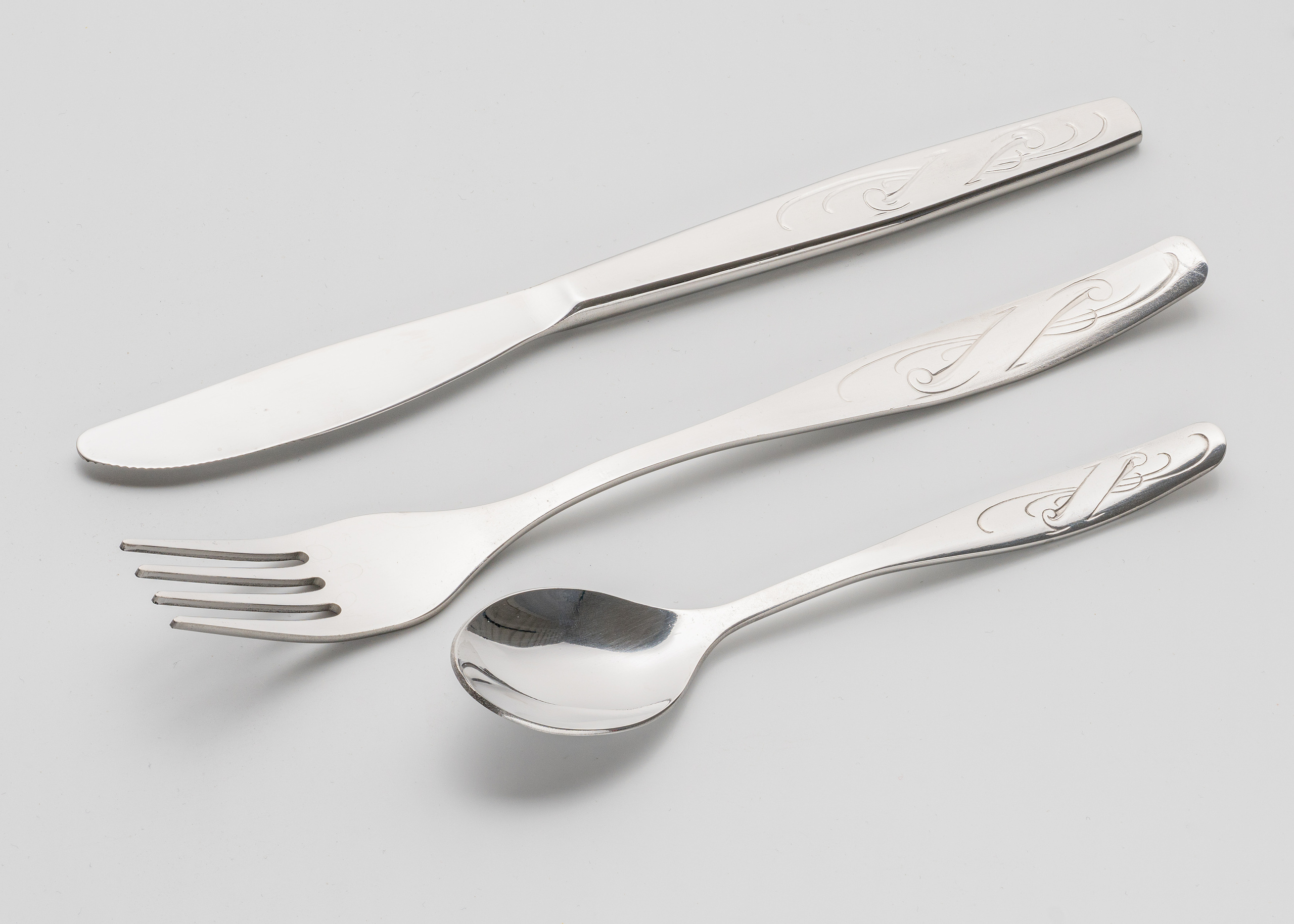 предметная фотосъемка вилка, ложка, нож для маркетплейсов