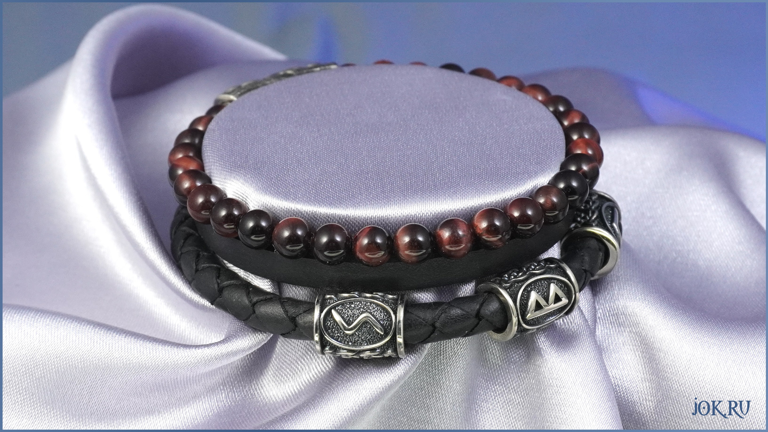 Подарок для мужа: кожаный браслет ручной работы от Joker-Studio