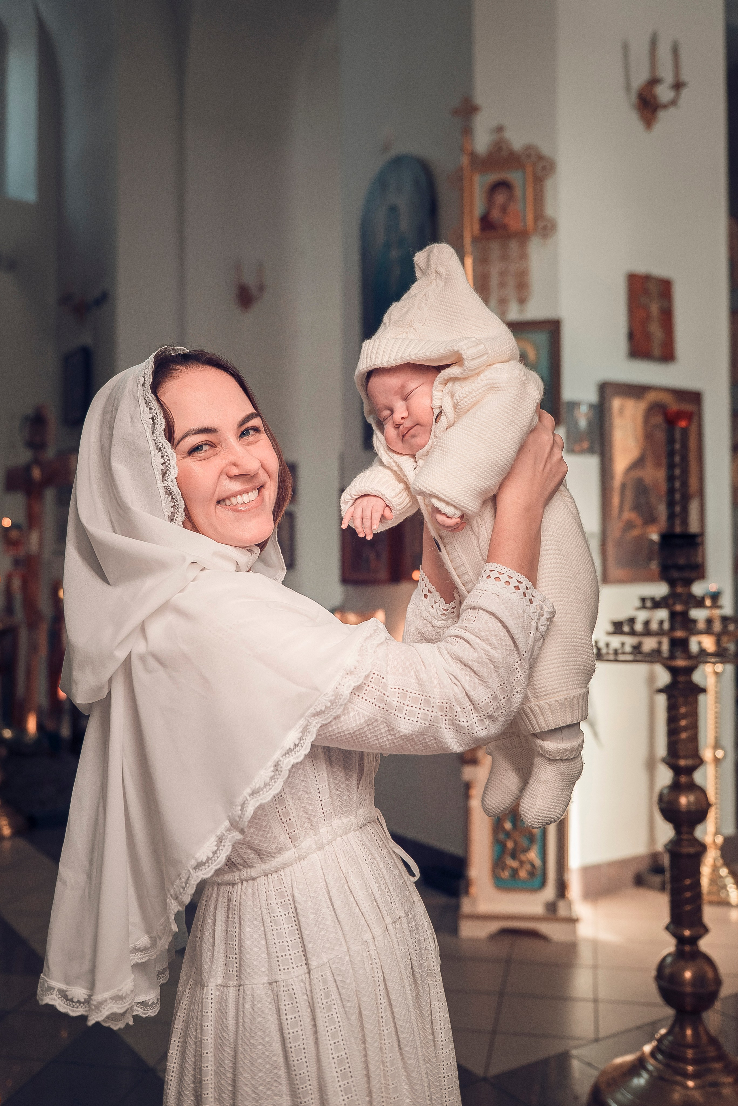 Таинство Крещения (постановочная съемка). Moscow_CPC