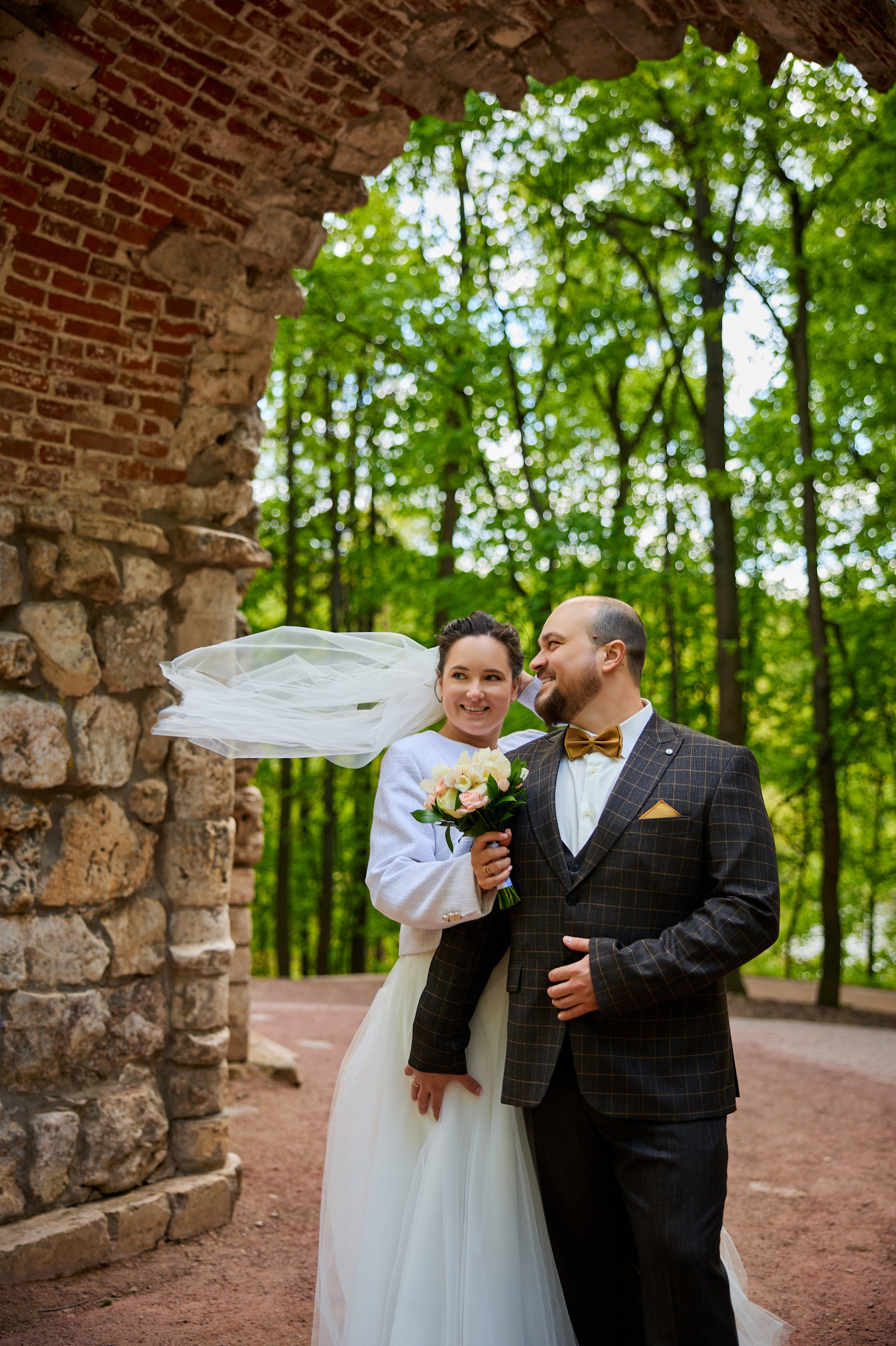 Свадебная фотосессия в Царицыно. Свадебный фотограф Сергей Колбинский