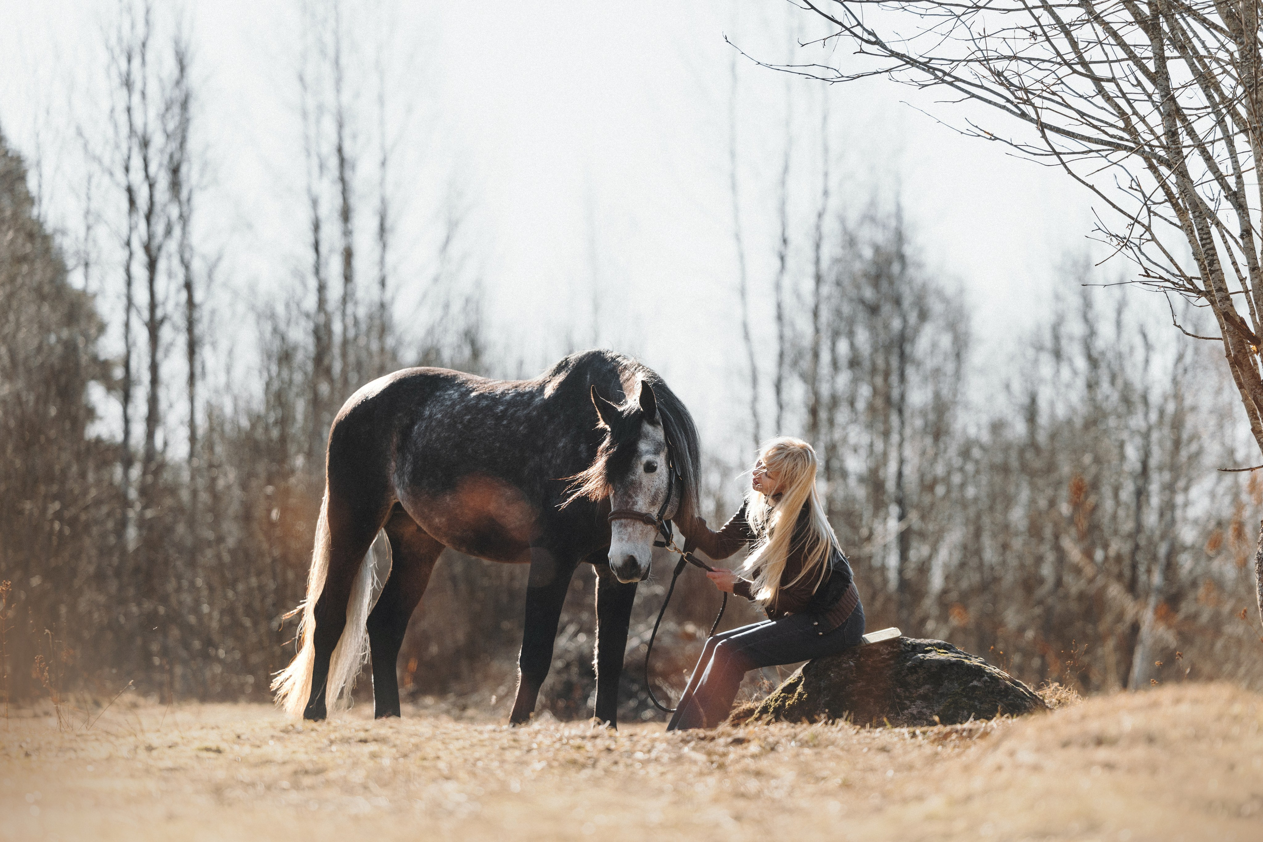 Ирина и Командор. Фотограф анималист Осипчикова Мария