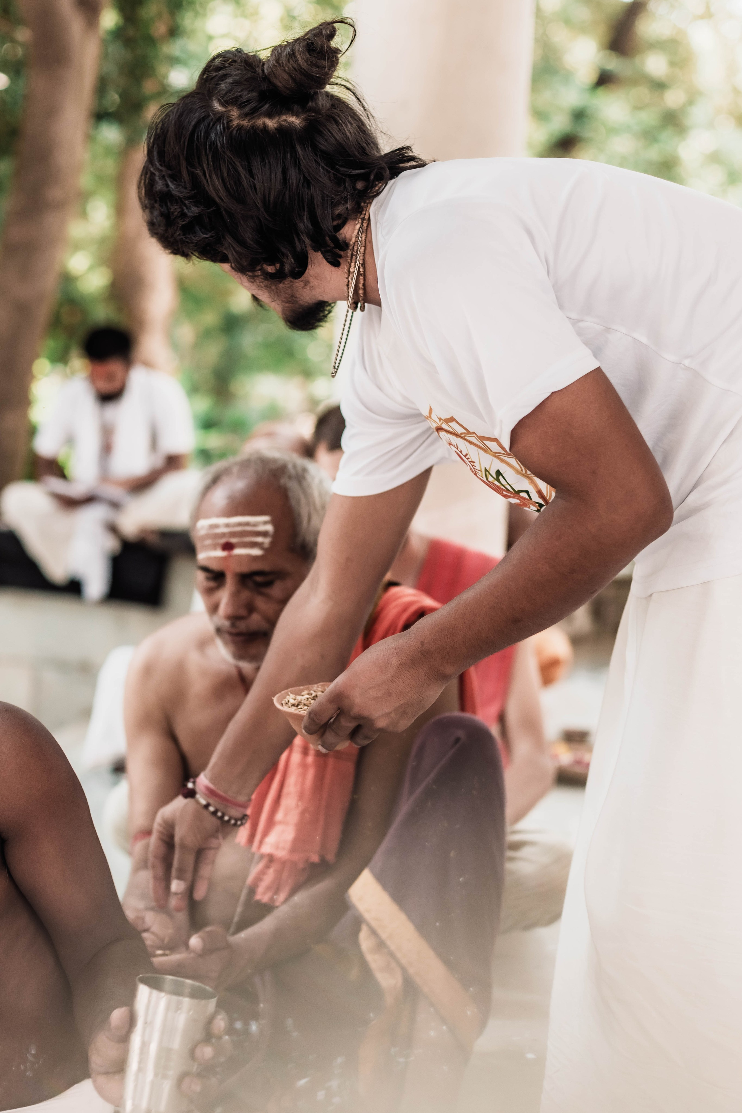 Pitri Paksha yagyas & poojas Devraha Baba ji ashram. Mariam Bagdasaryan