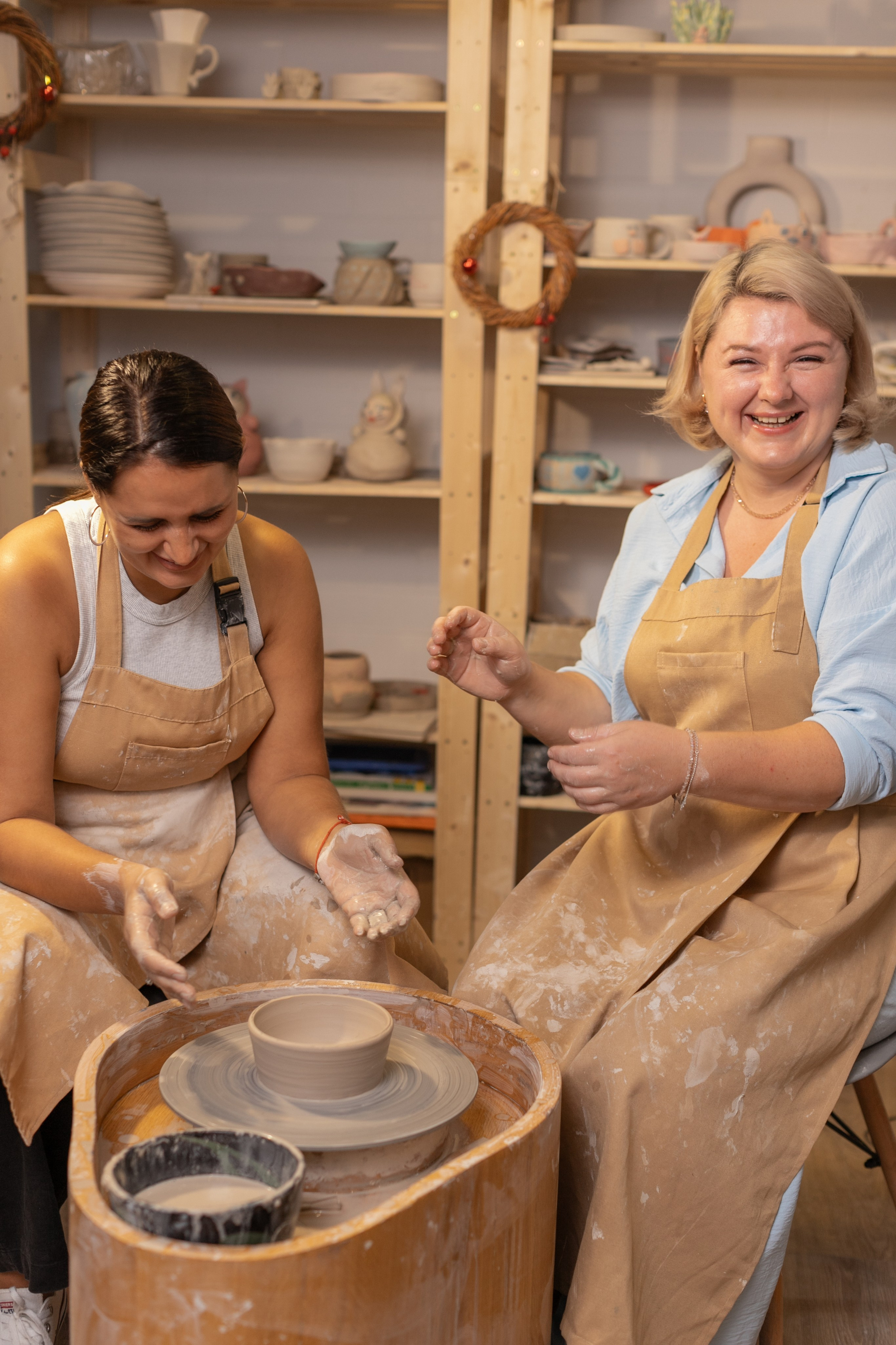 Гончарный МК Ирина и Юлия. Семейный и детский newborn фотограф в Ростове-на-Дону Наталья Лебедева