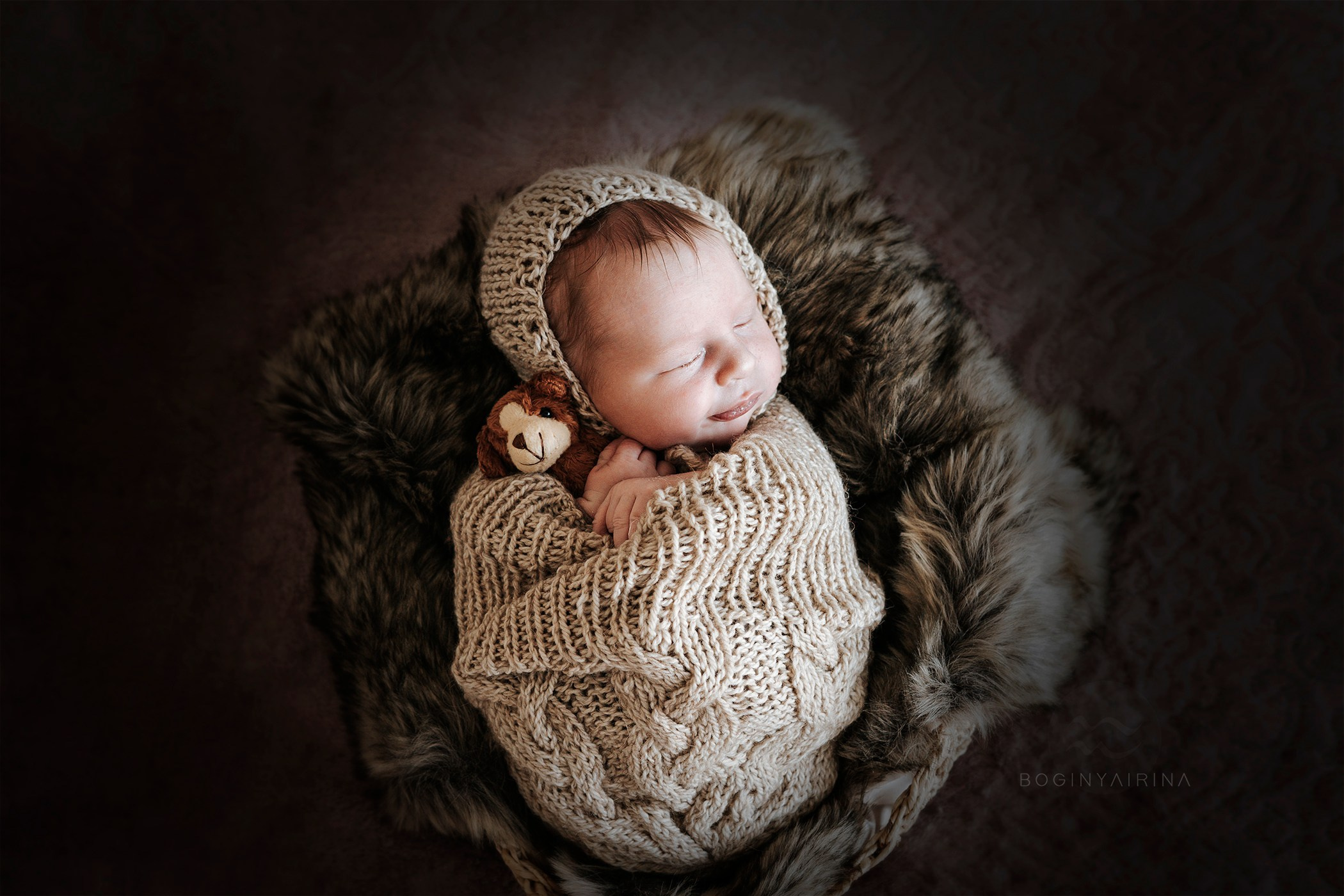 фотосессия новорожденных дома