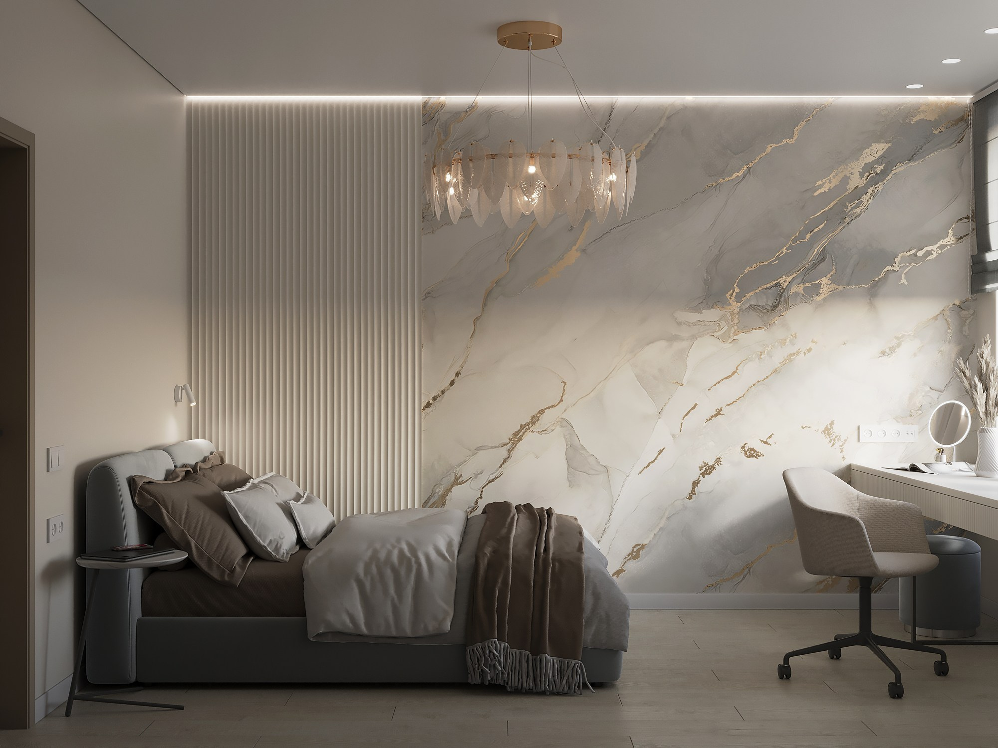 Спальня старшей дочери. 3D-дизайнер Кристина Пуляевская