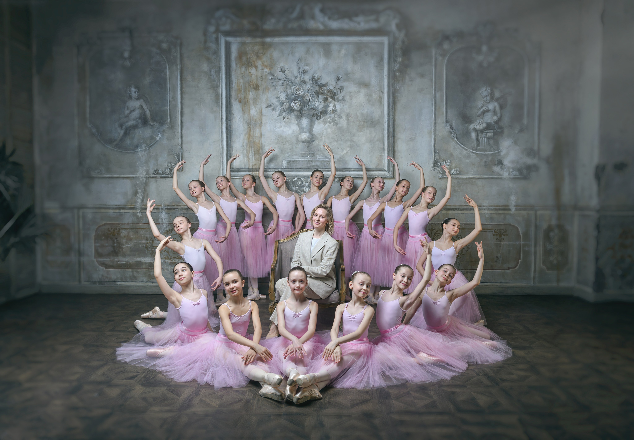 Фотосессия учениц 1 класса МГХУ имюЛавровского