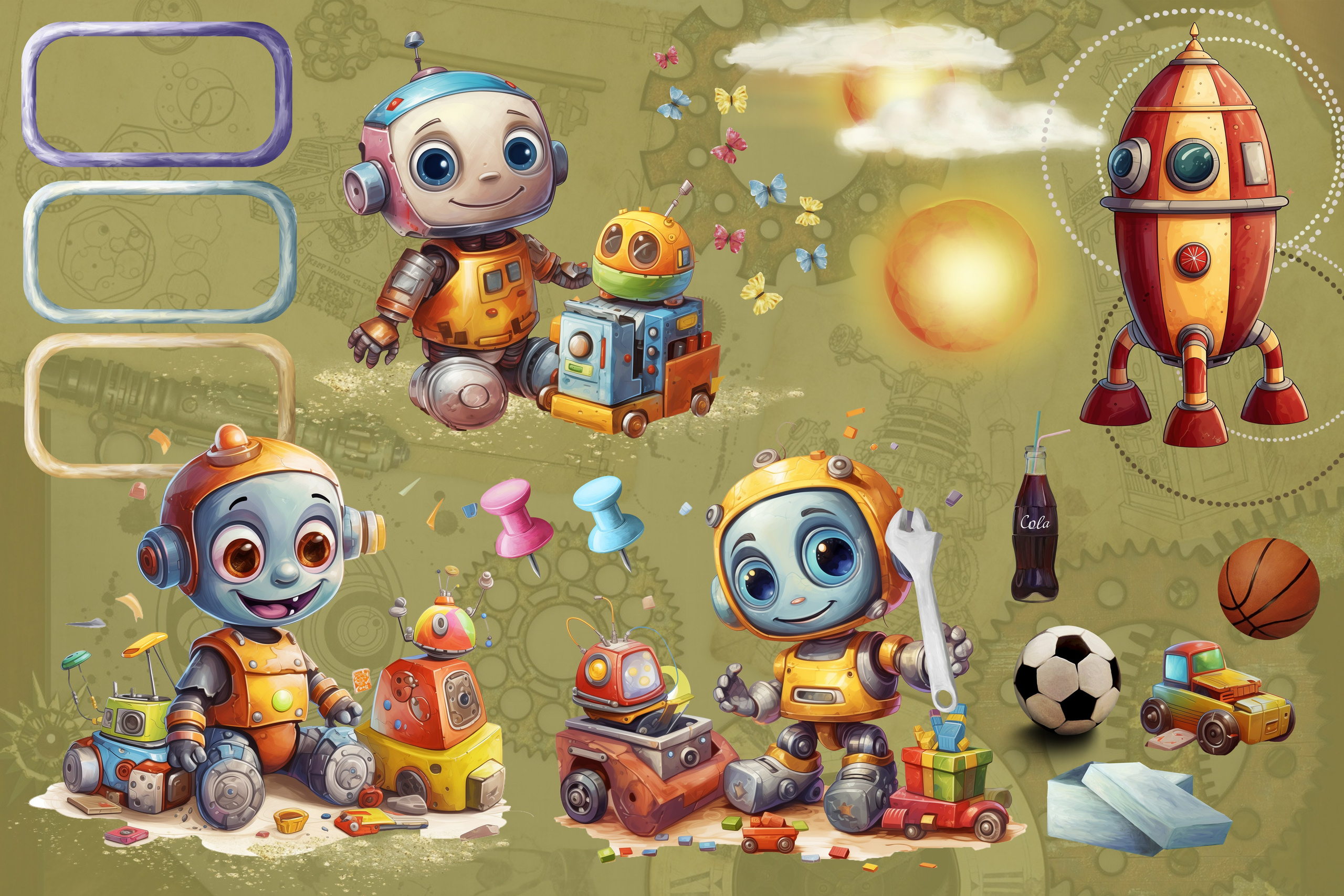 Дизайн «Роботы-Космонавты». Выпускные Альбомы и Фотосессии п. Кавалерово