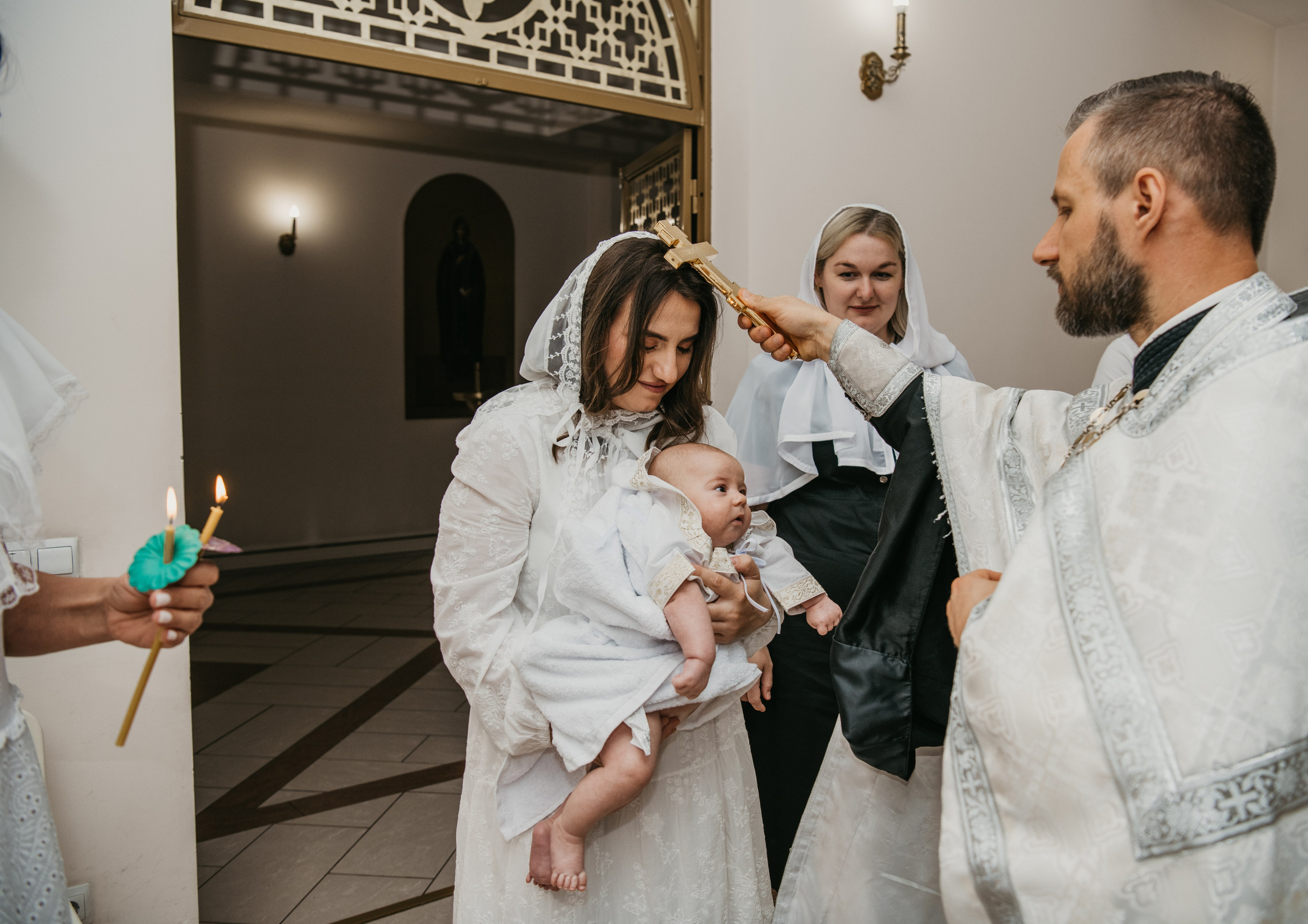Крещение Евгения. Фотограф на выписку из роддома в Москве и МО