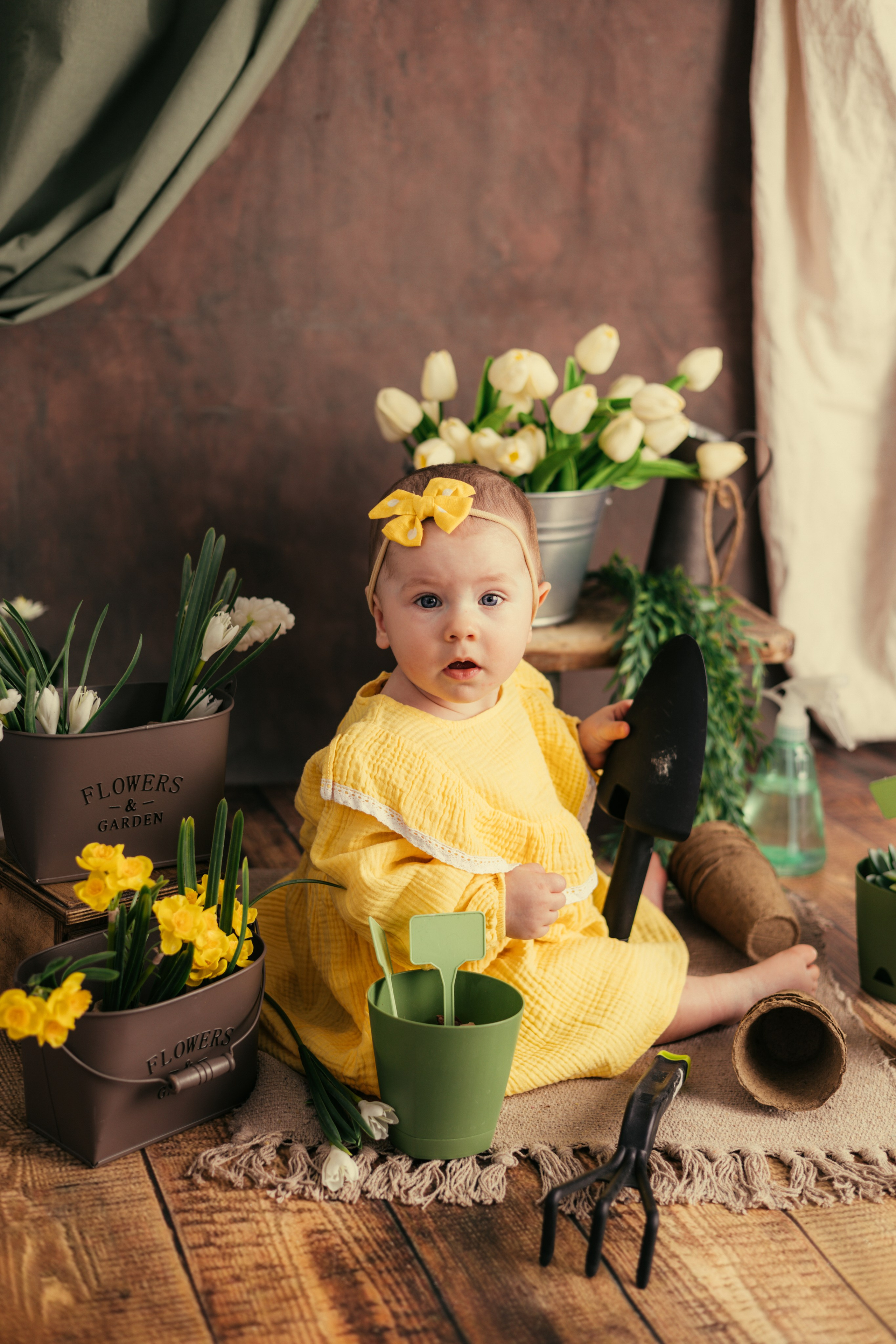 Цветочница. Фотограф новорождённых Екатерина Боброва. Ульяновск