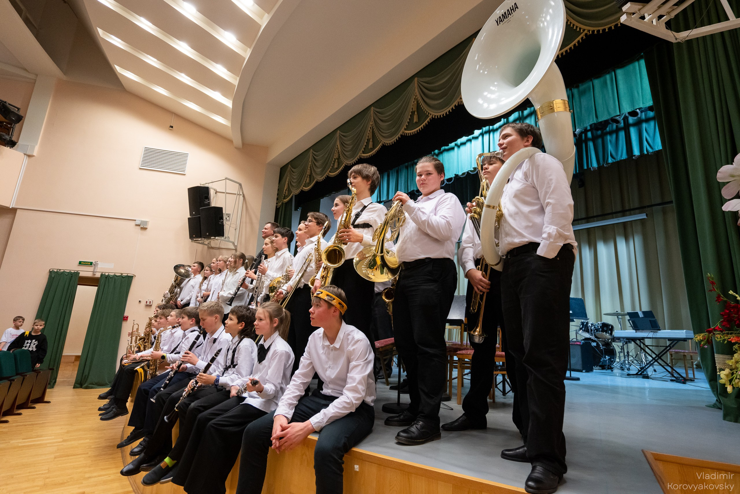 Новогодний концерт Духового оркестра ЦГИ. Фотограф Владимир Коровяковский
