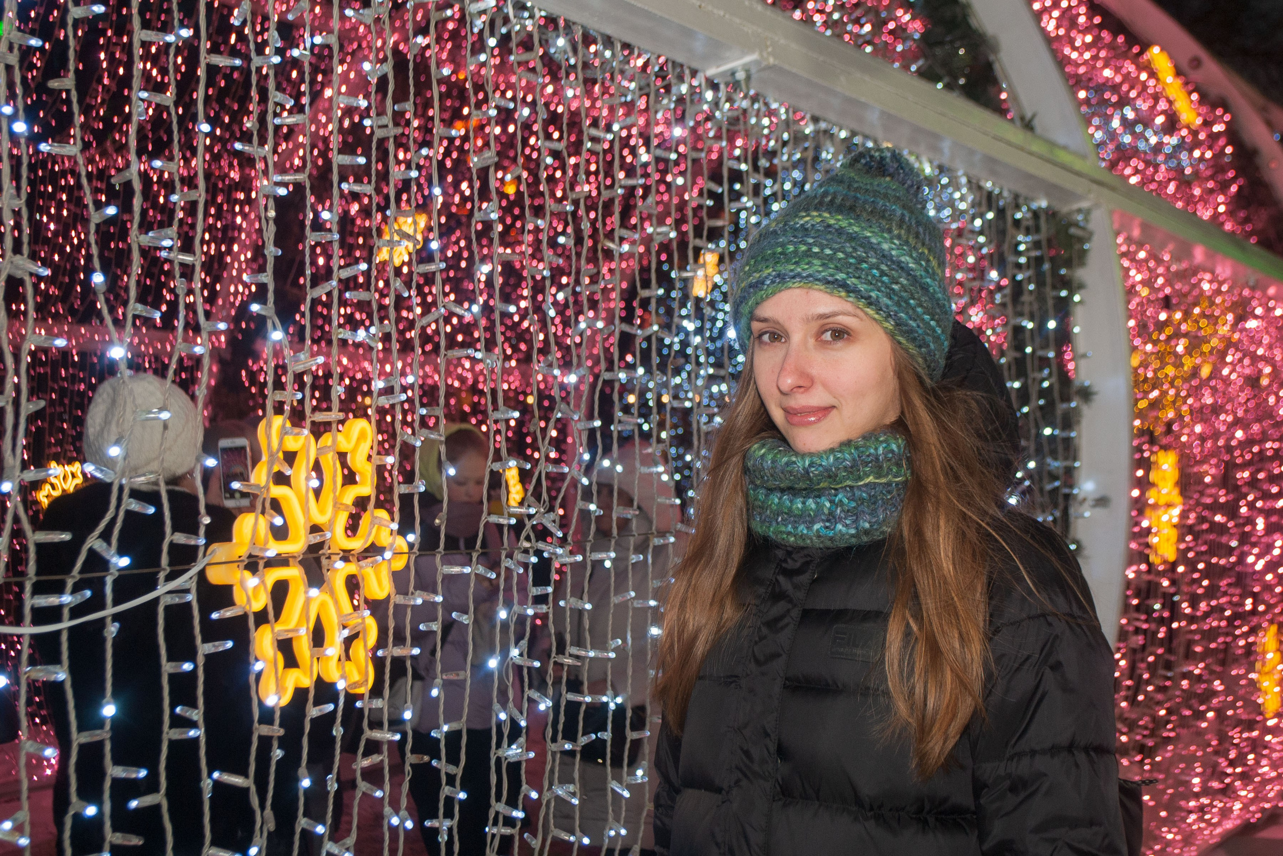 зимняя прогулка девушка