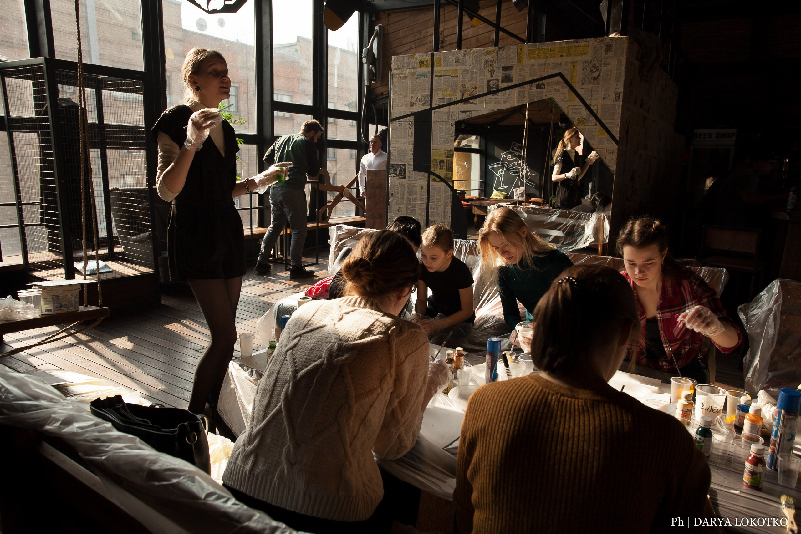 Мастер класс Fluid Art. Фотограф Дарья Локотко в Красноярске